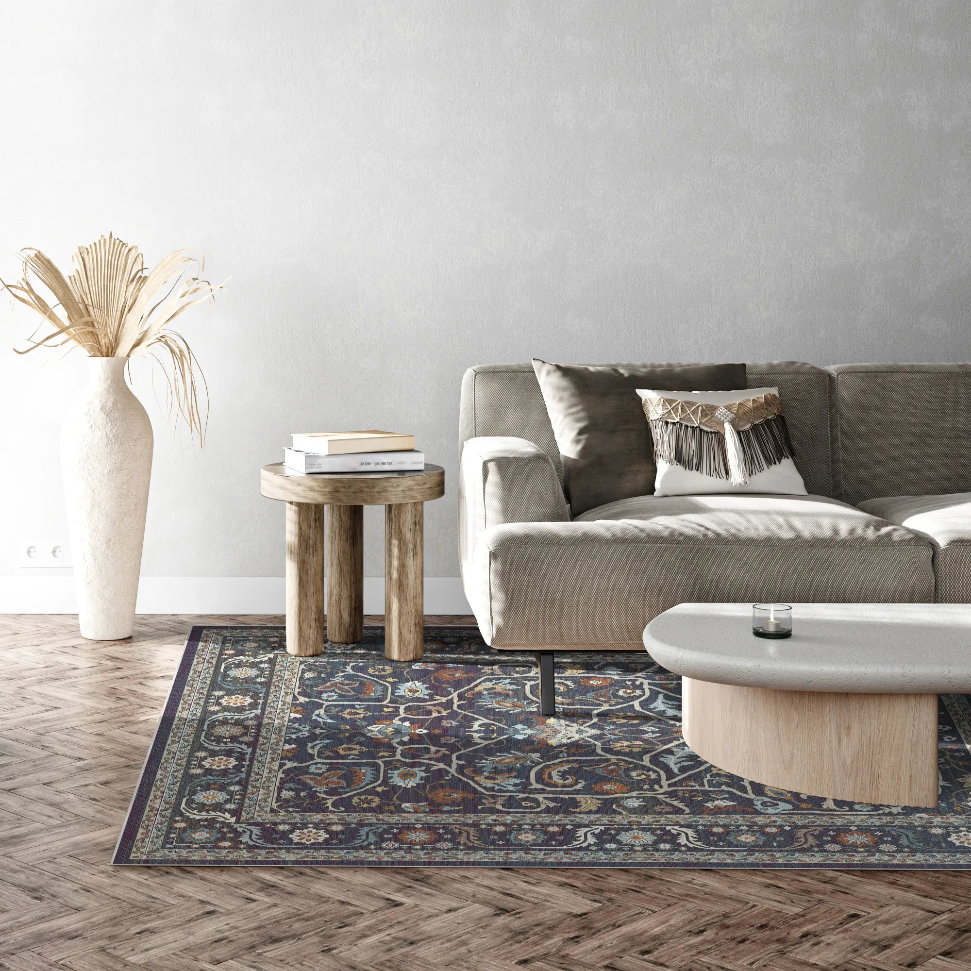 Imperial Vine Indigo Palace Rug