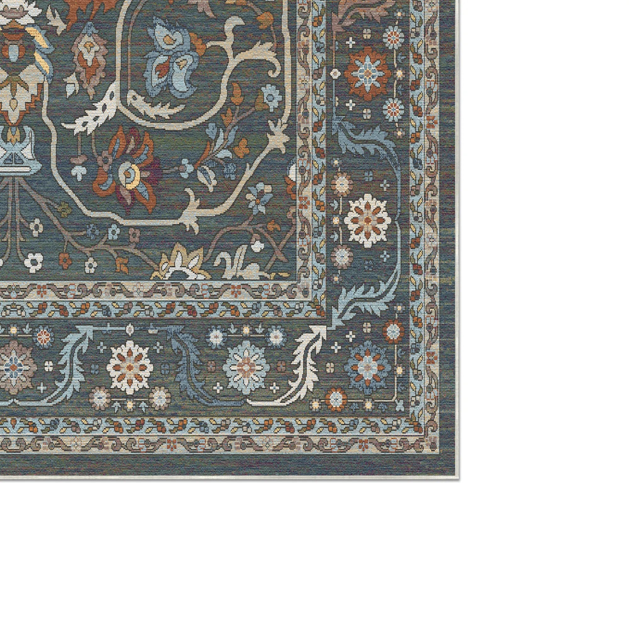 Imperial Vine Sage Palace Rug