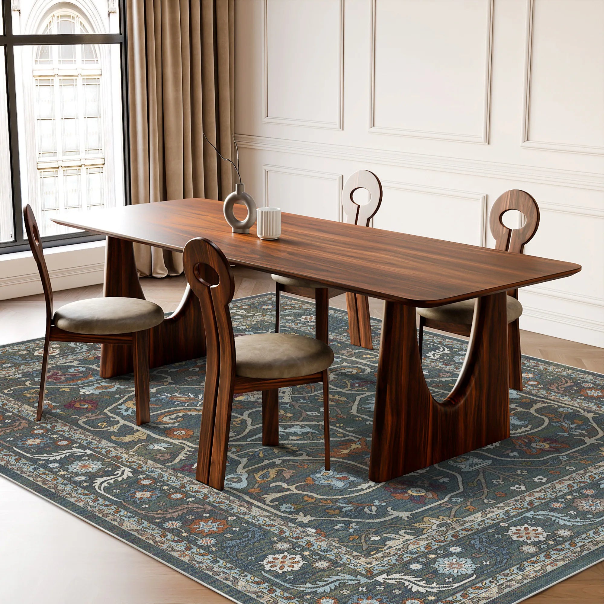 Imperial Vine Sage Palace Rug