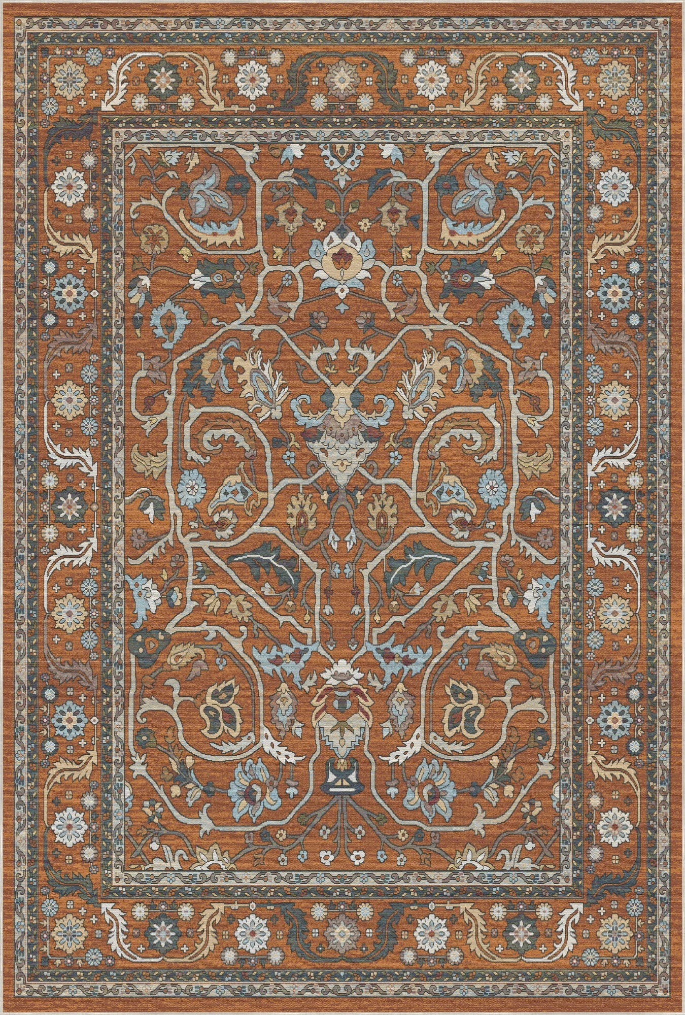 Imperial Vine Saffron Palace Rug