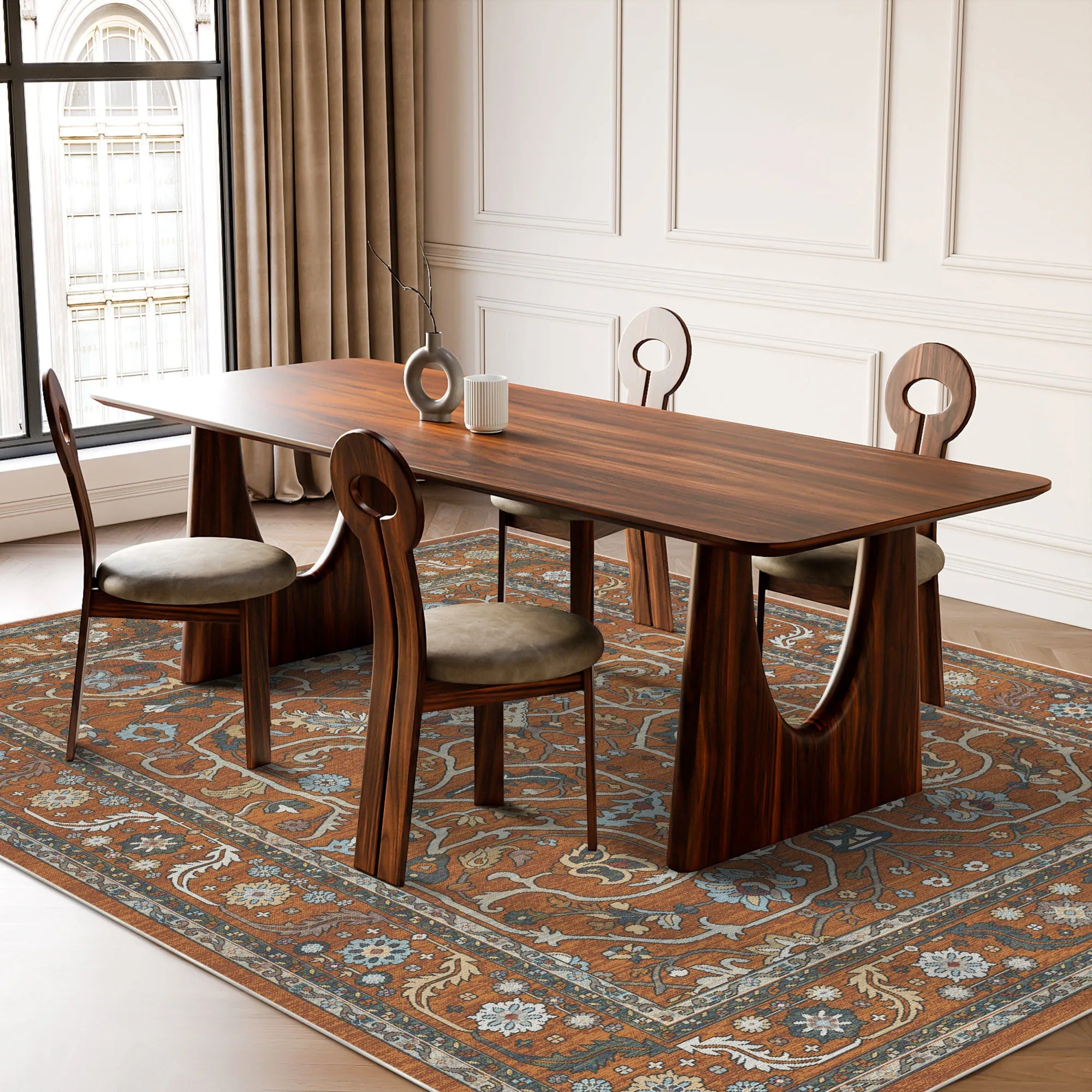 Imperial Vine Saffron Palace Rug