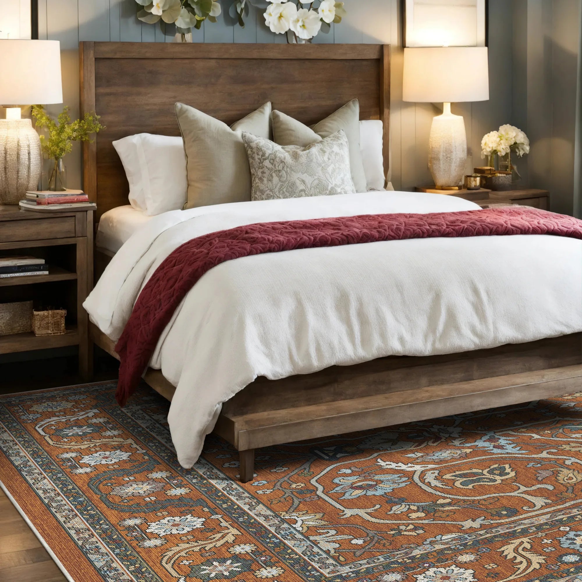 Imperial Vine Saffron Palace Rug