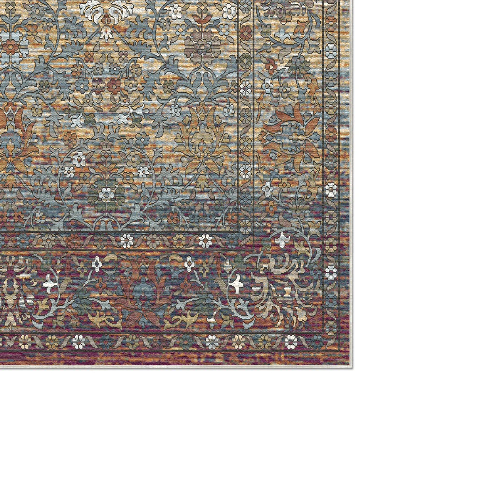 Antique Multi Meadow Floral Rug