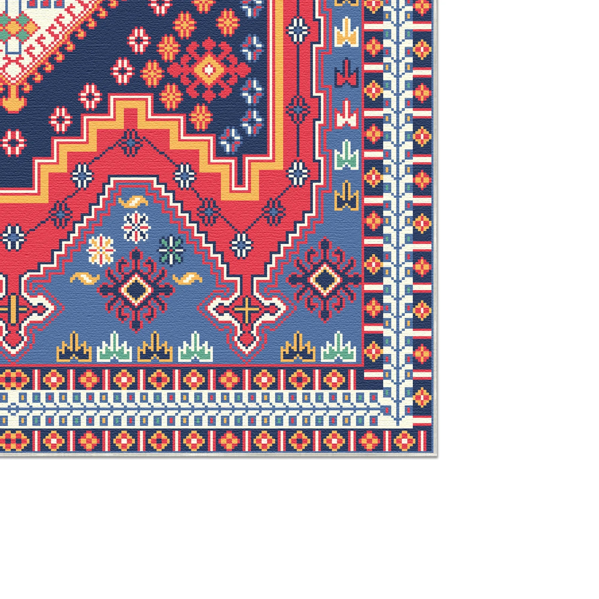 Ararat Vivid Geometric Tribal Rug