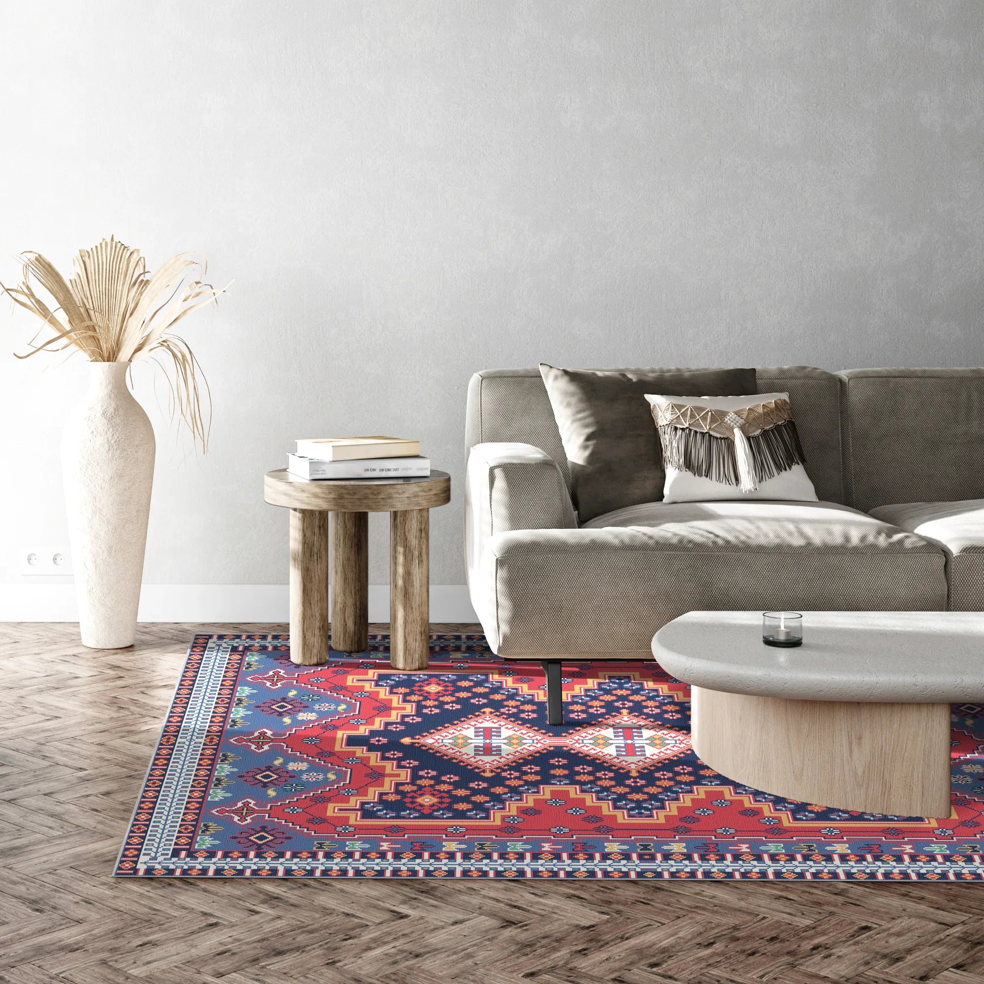 Ararat Vivid Geometric Tribal Rug