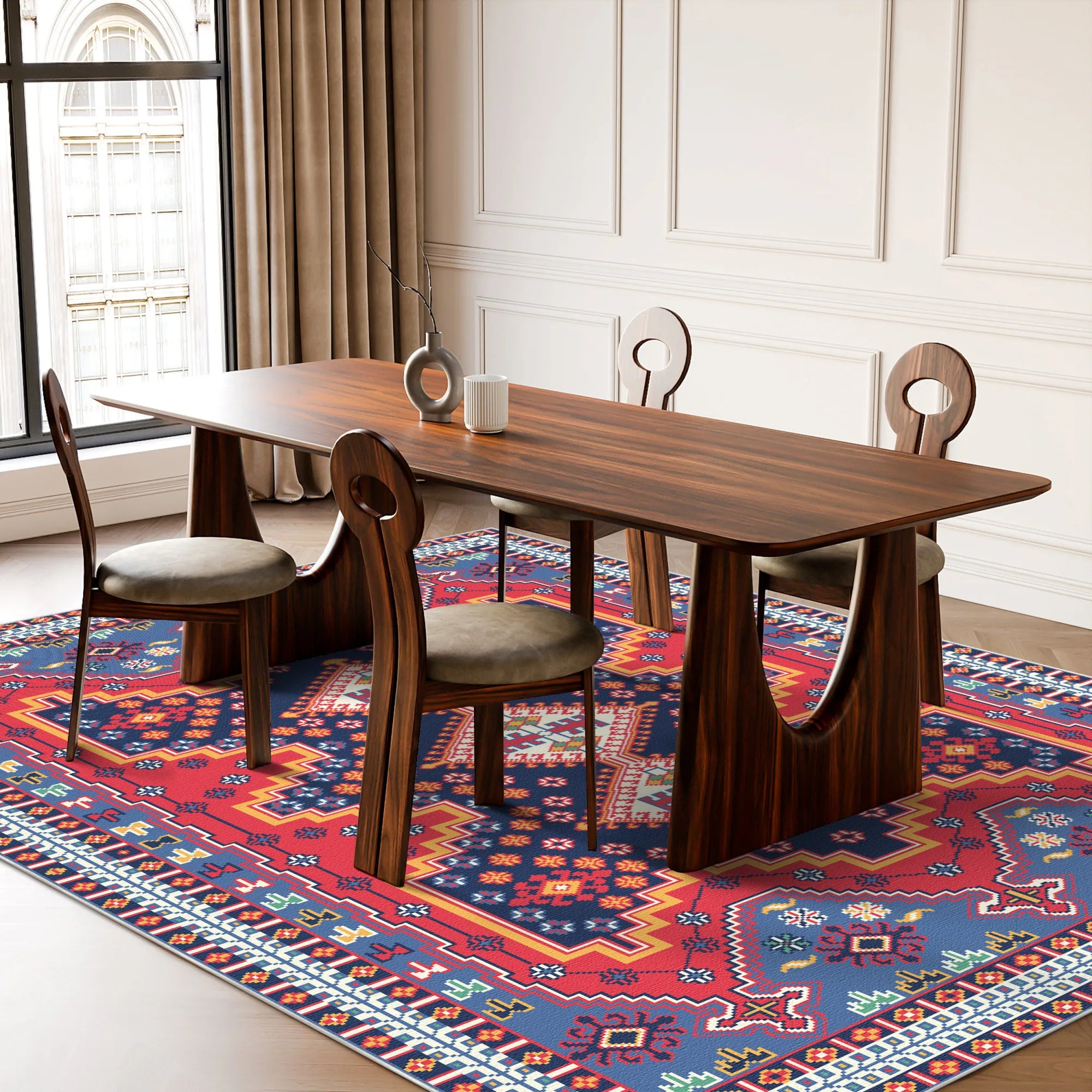 Ararat Vivid Geometric Tribal Rug