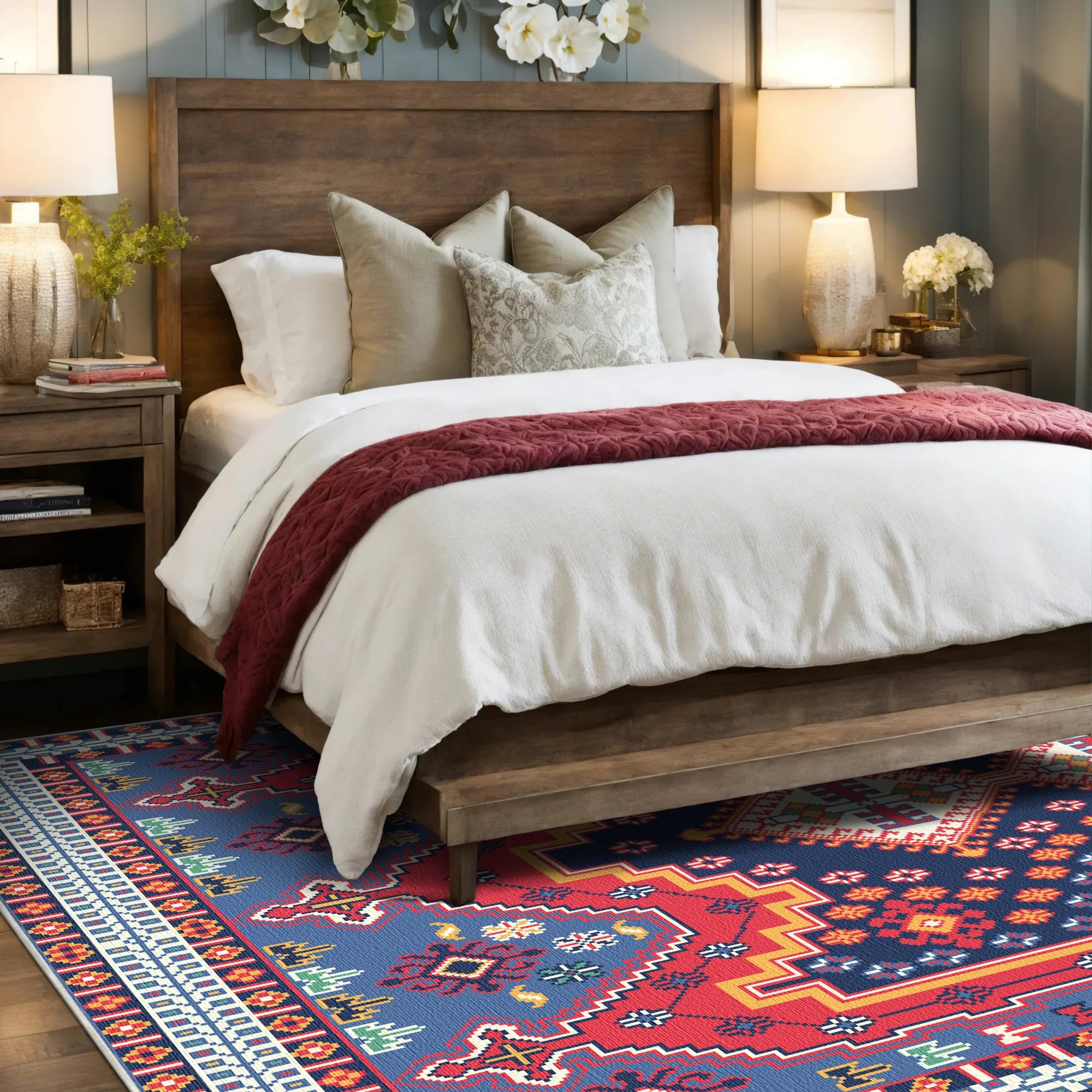 Ararat Vivid Geometric Tribal Rug