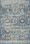 Antique Indigo Serapi Lattice Rug Indigo