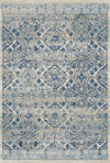 Vintage Slate & Azure Serapi Heritage Rug Blue