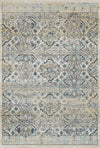 Vintage Neutral Serapi Lattice Rug Beige