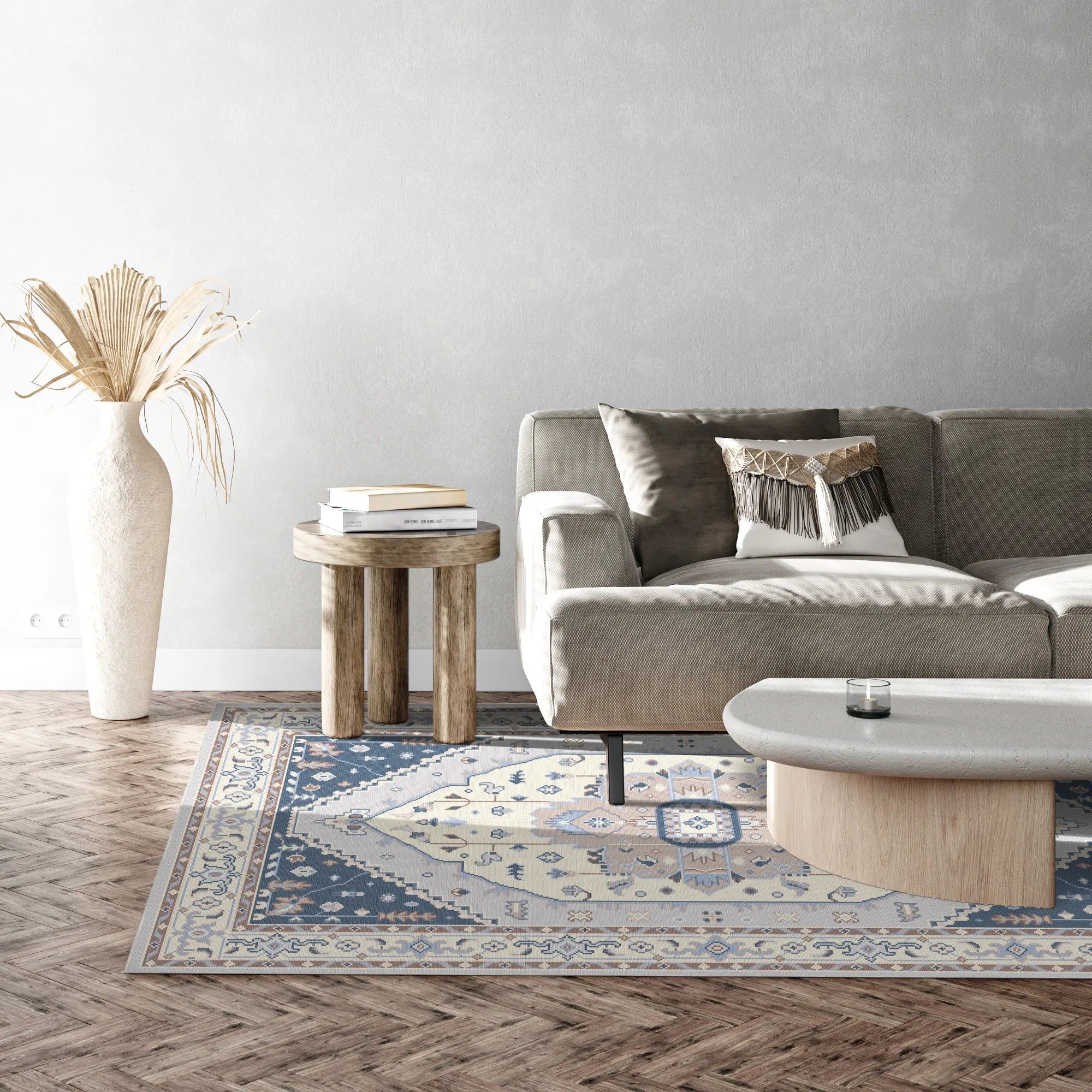 Elysian Vizon Trellis Floral Rug