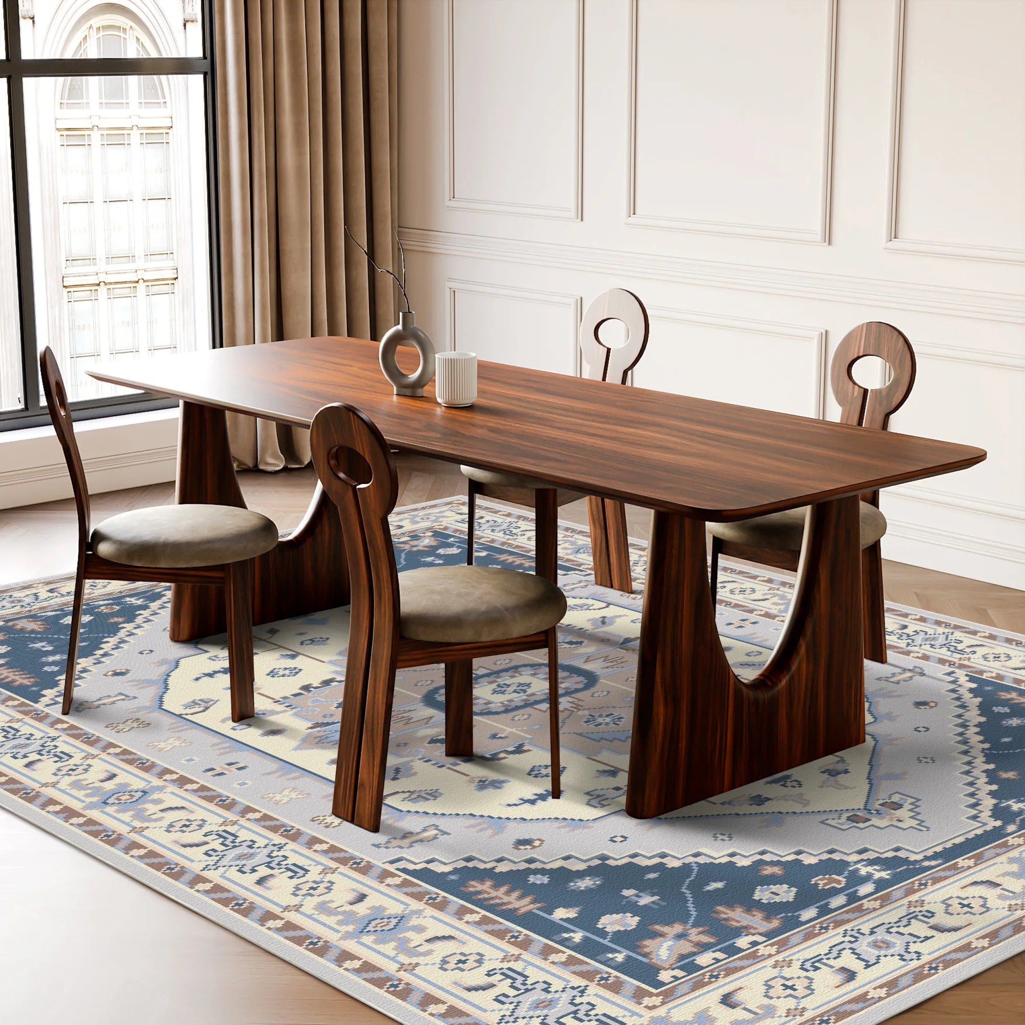 Elysian Vizon Trellis Floral Rug