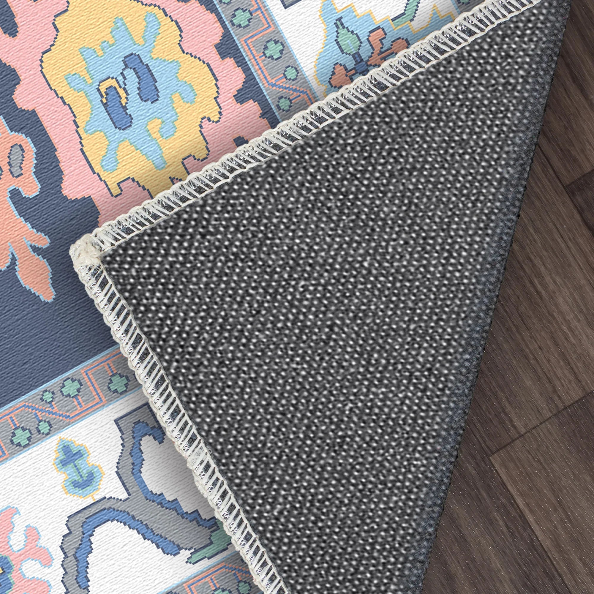 Aura Indigo Pop Geometric Rug