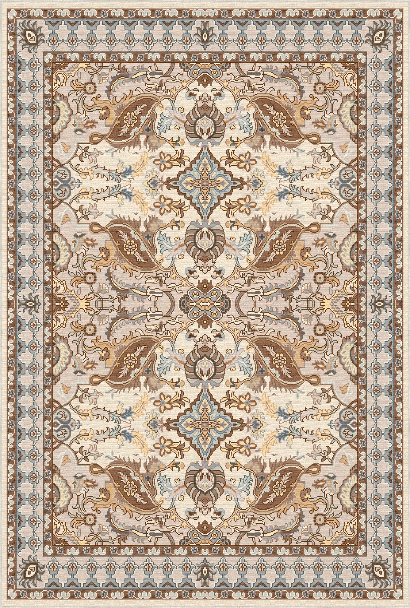 Thalia Cream Palmette Classical Rug