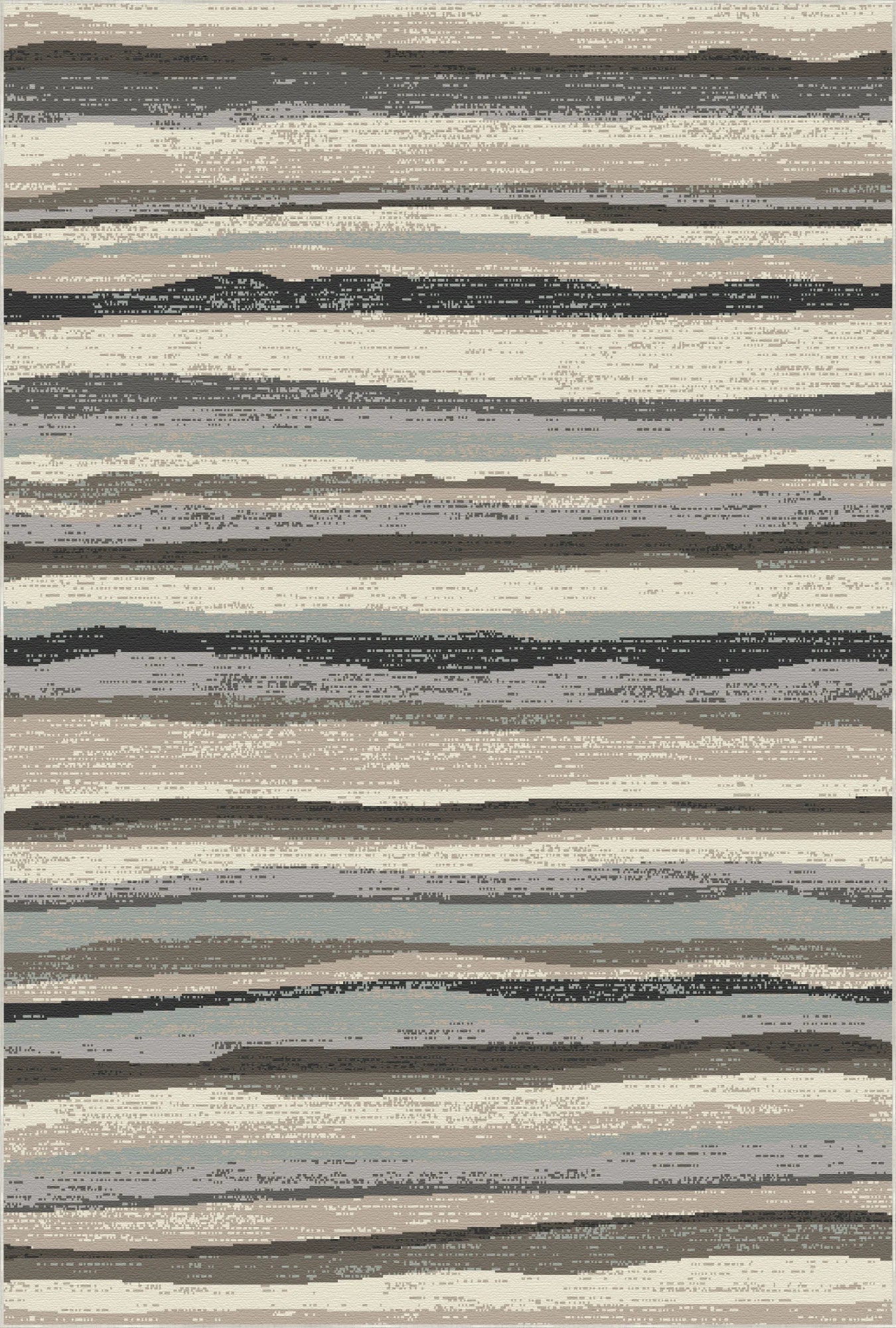 Serene Abstract Coastal Horizon Rug