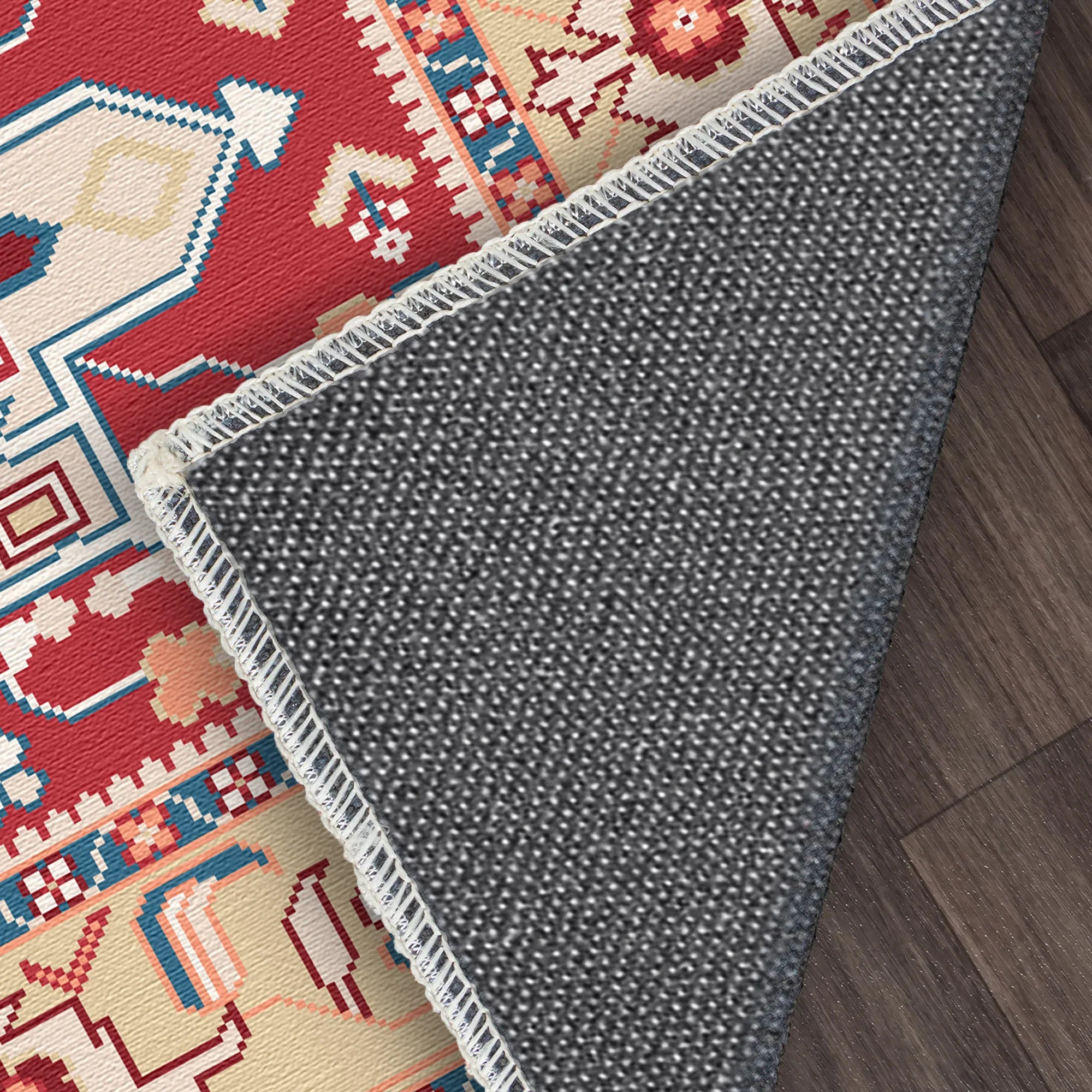 Nereus Azure Tribal Medallion Rug