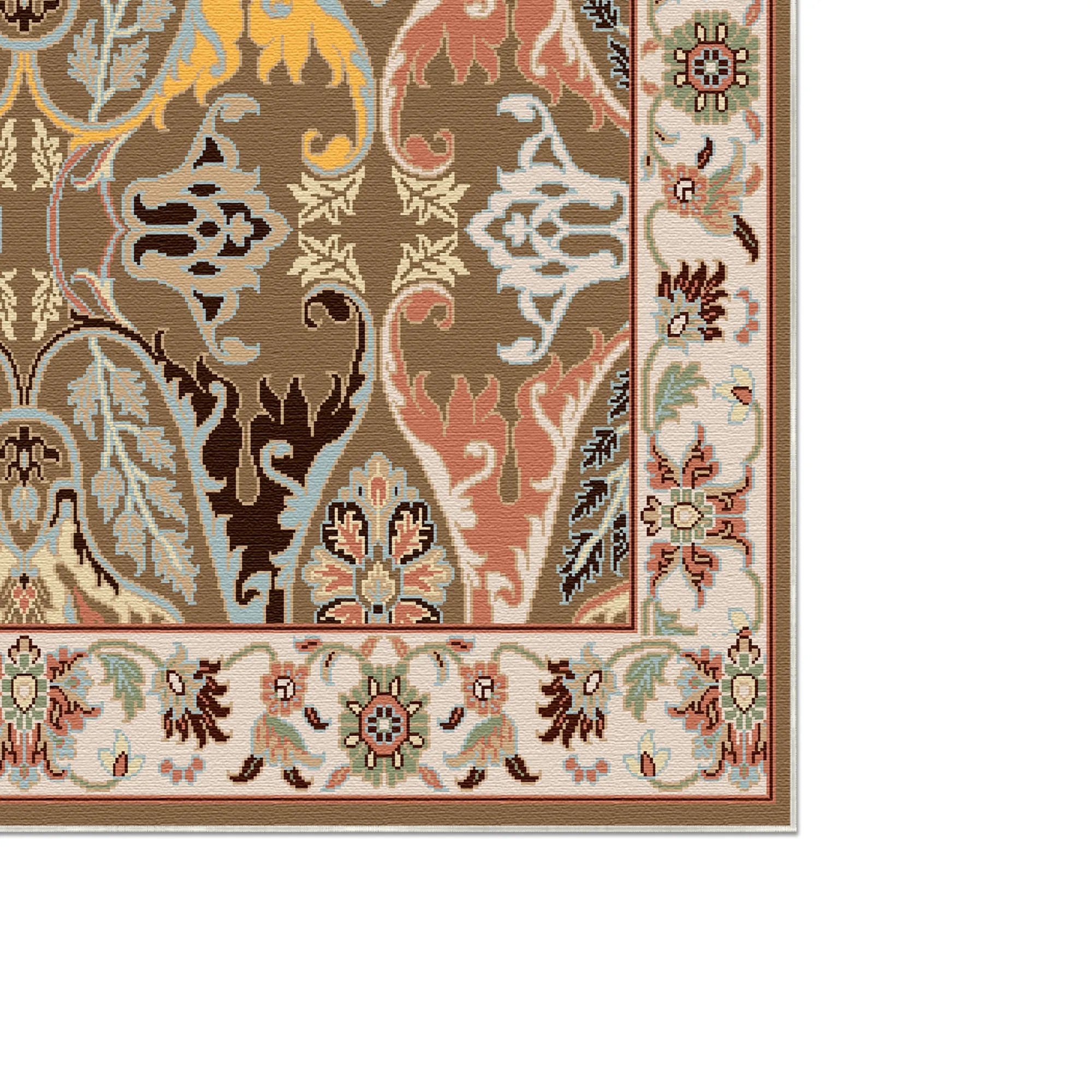 Gaia Earth Leaf Floral Rug