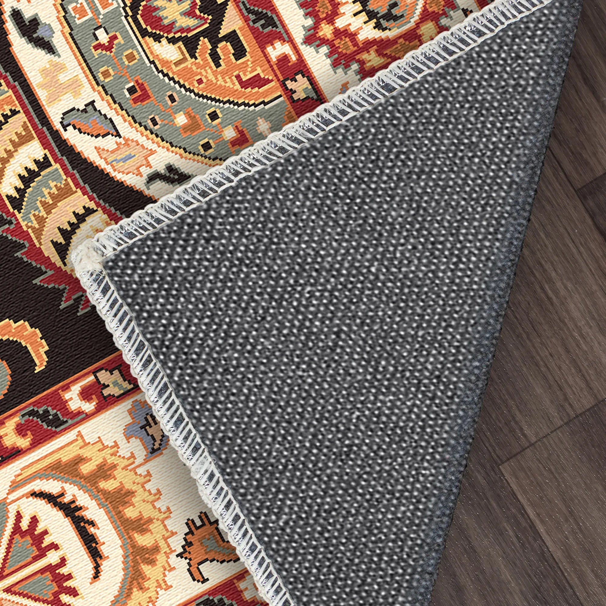 Selene Obsidian Totem Washable Rug