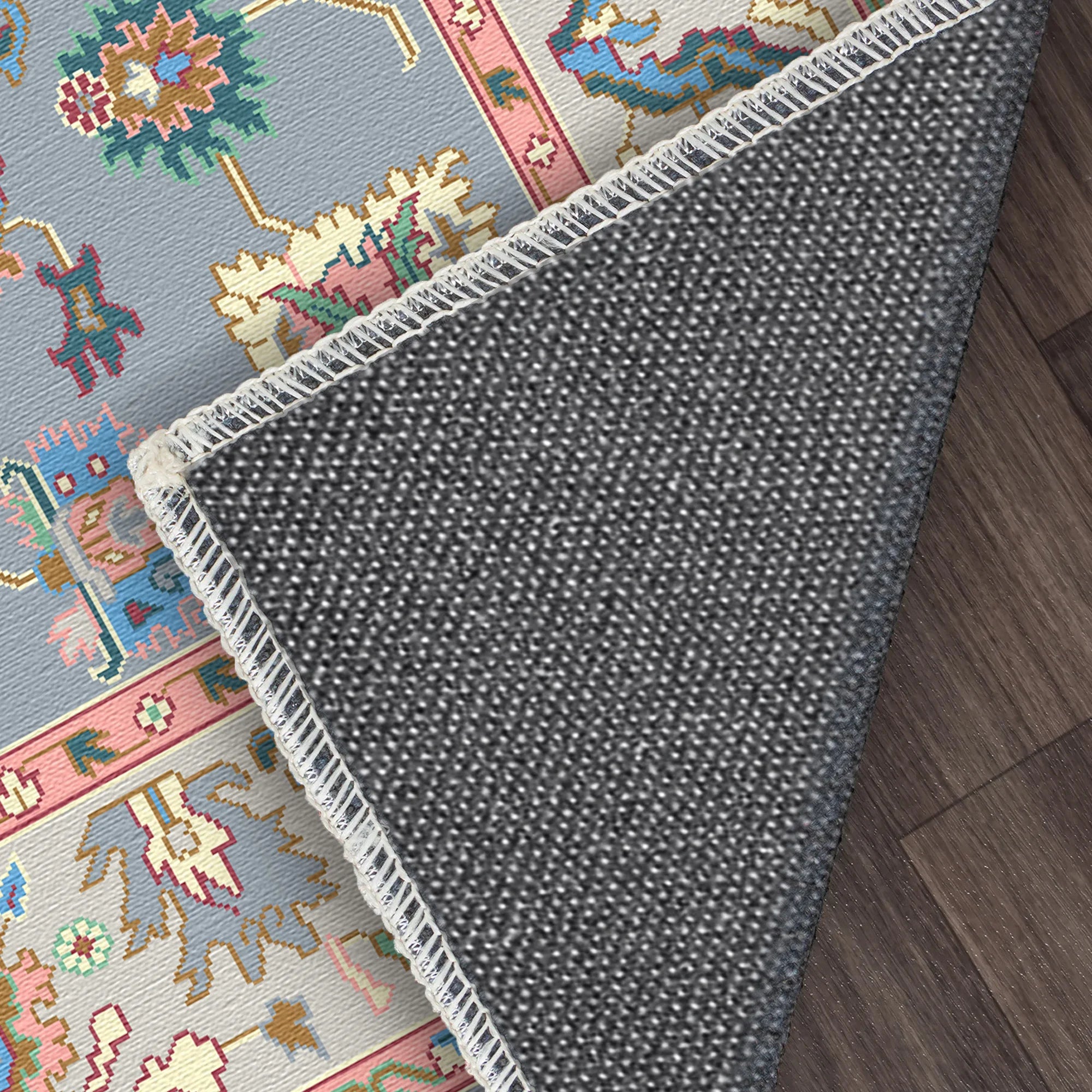 Aetheria Misty Floral Garden Rug