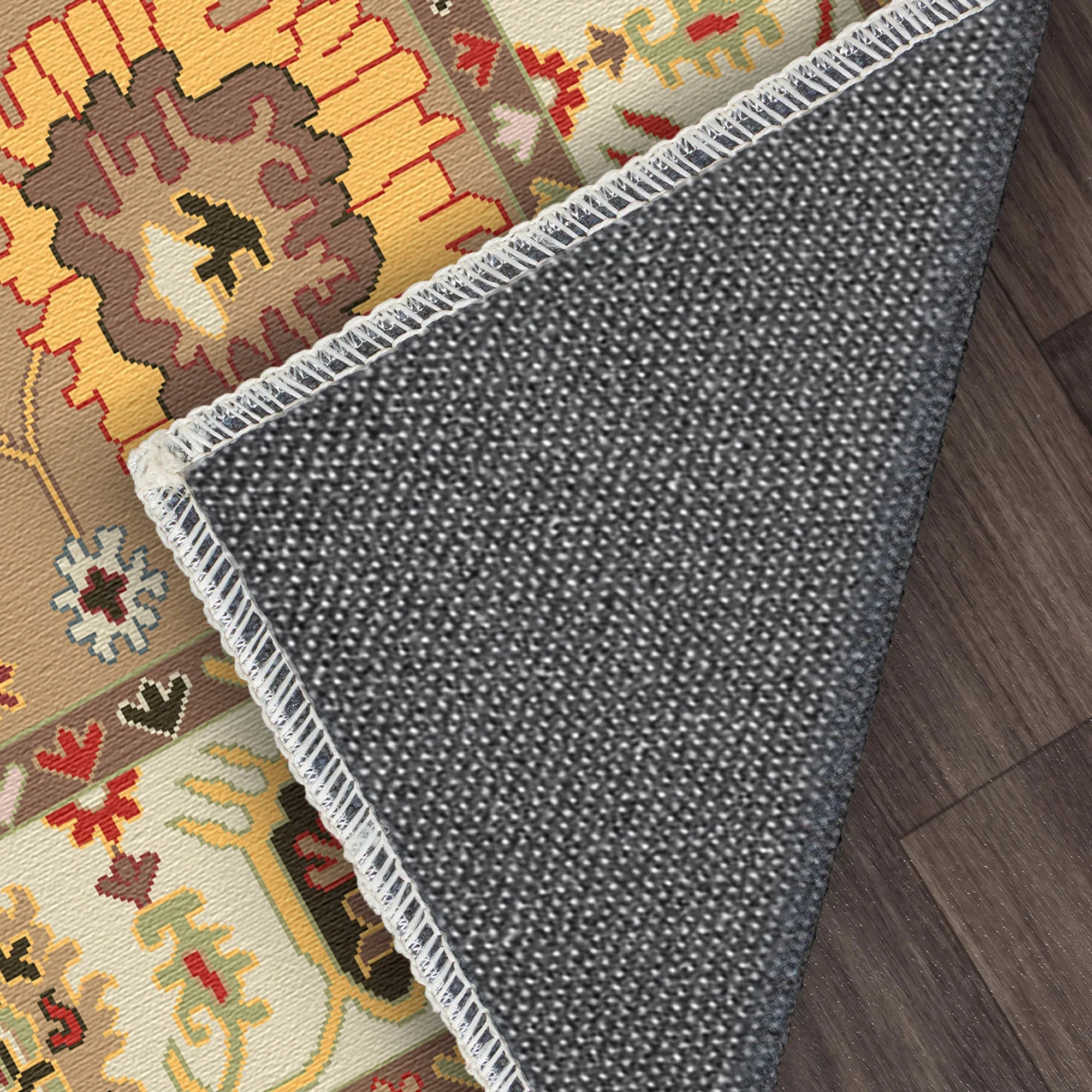 Vesta Ochre Totem Tribal Rug