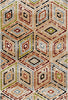 Vibrant Boho Geometric Diamond Rug 