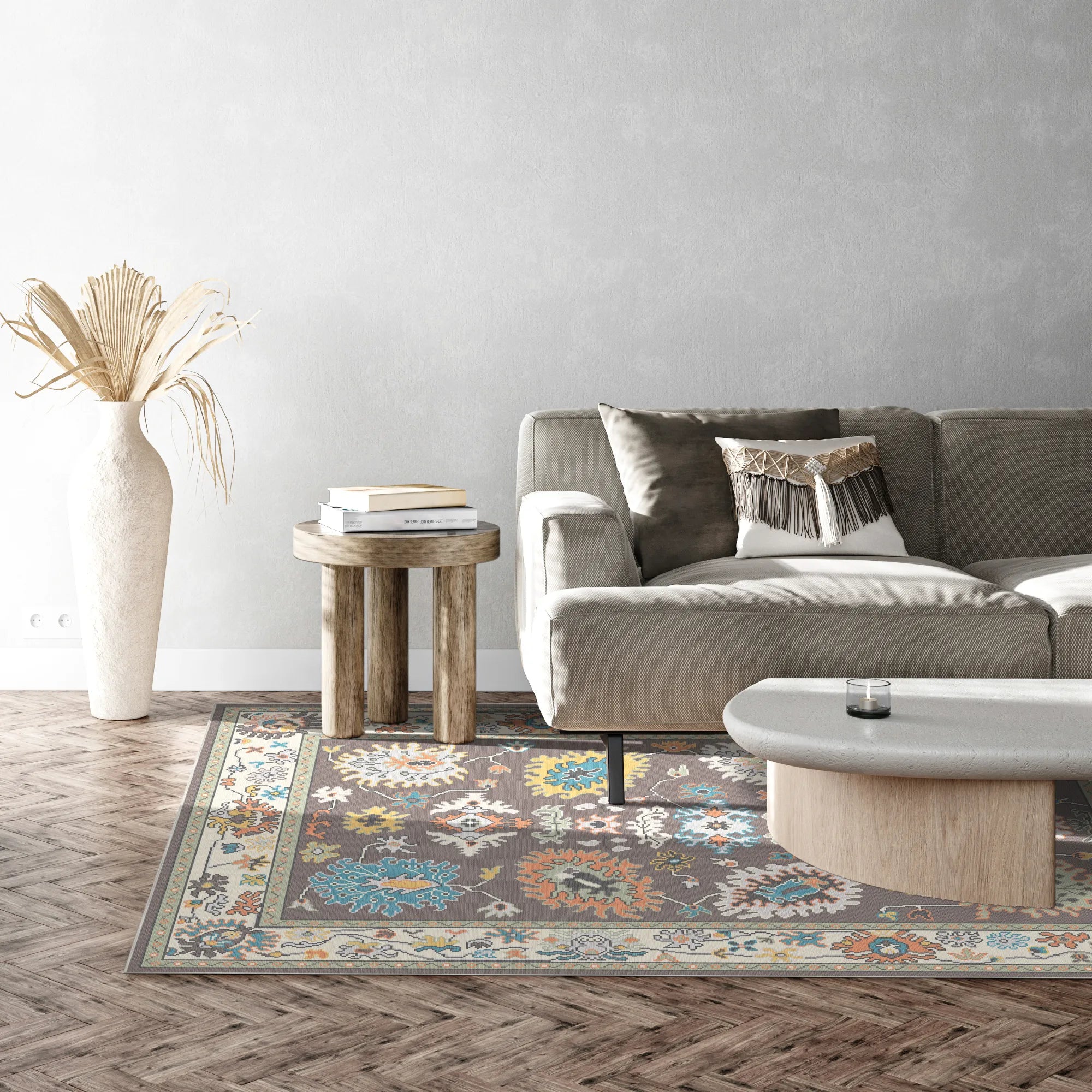 Lyra Cosmic Botanical Washable Rug