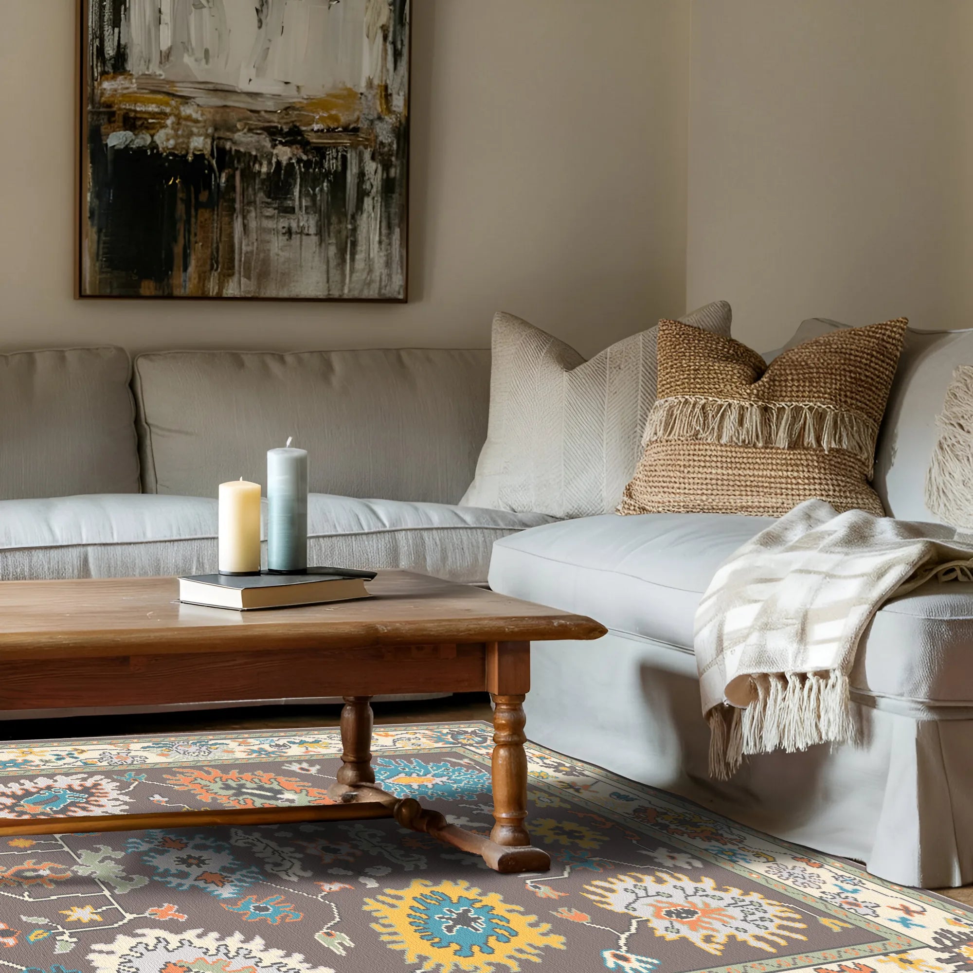 Lyra Cosmic Botanical Washable Rug