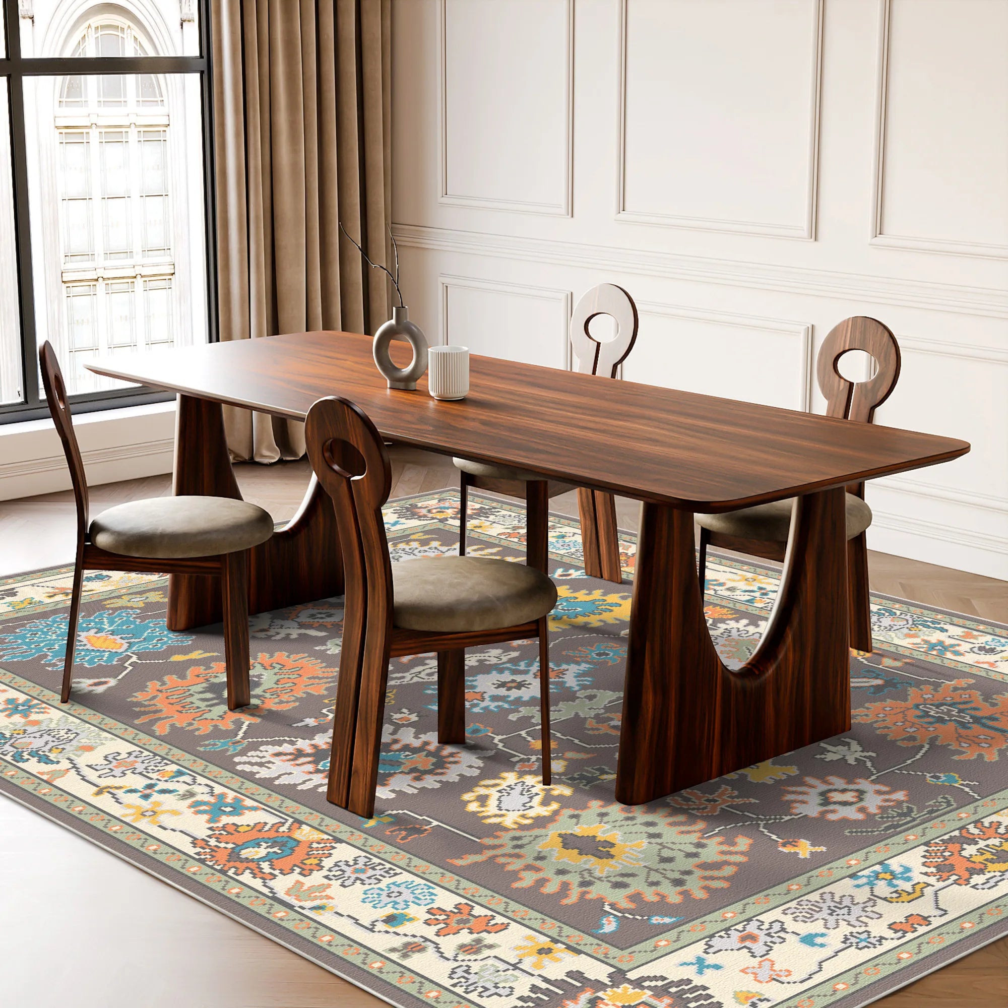 Lyra Cosmic Botanical Washable Rug