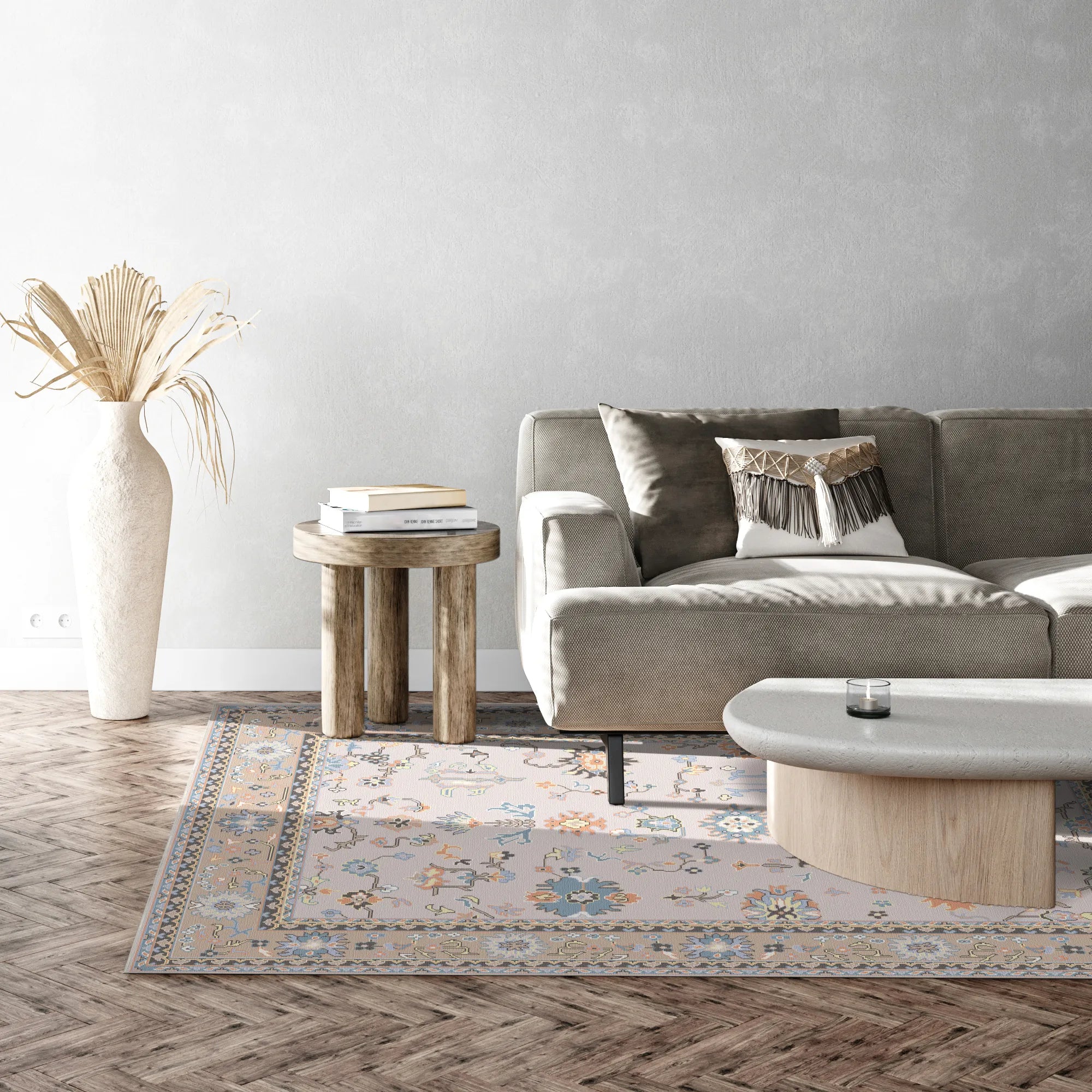 Iris Misty Meadow Floral Rug