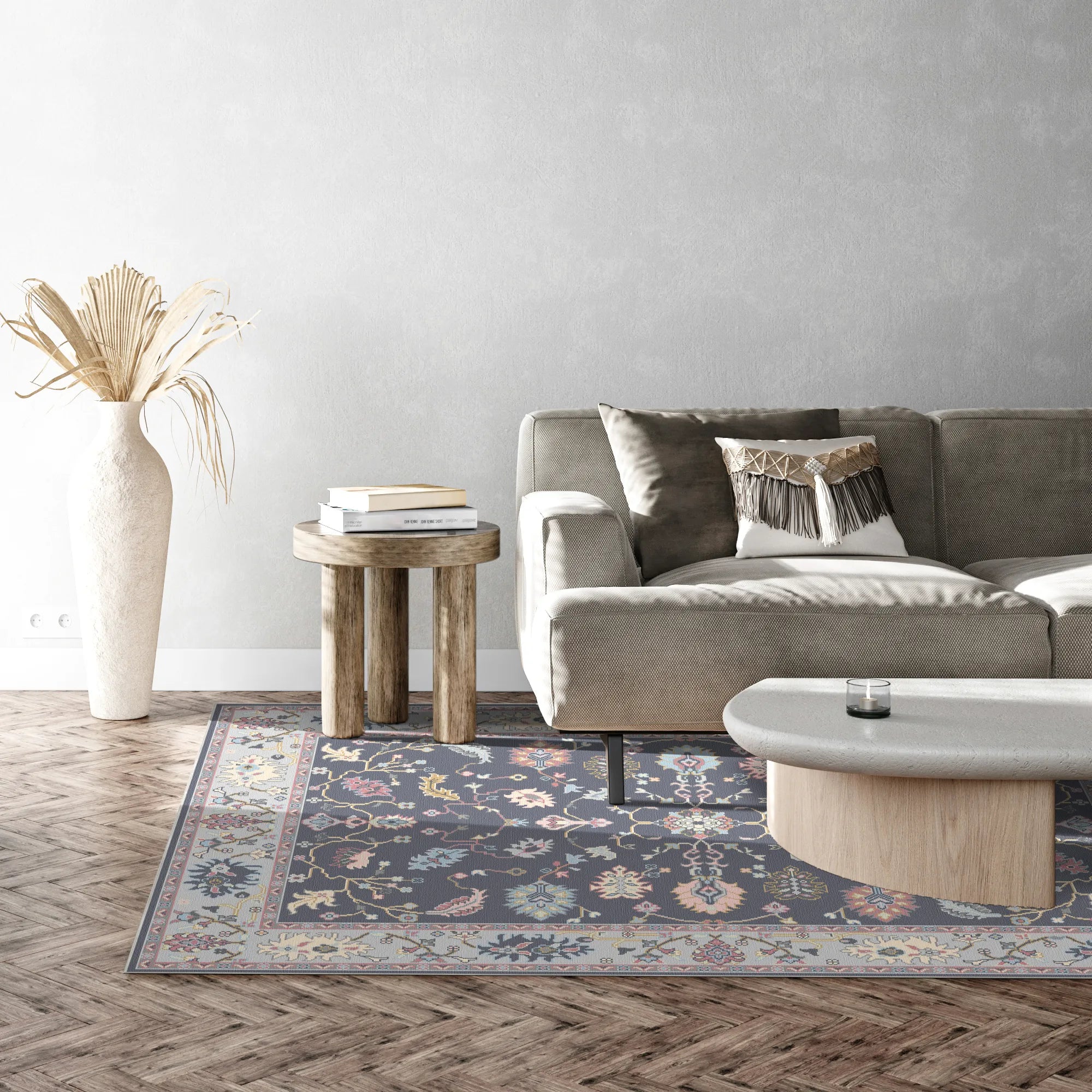 Lyra Midnight Serenade Floral Rug