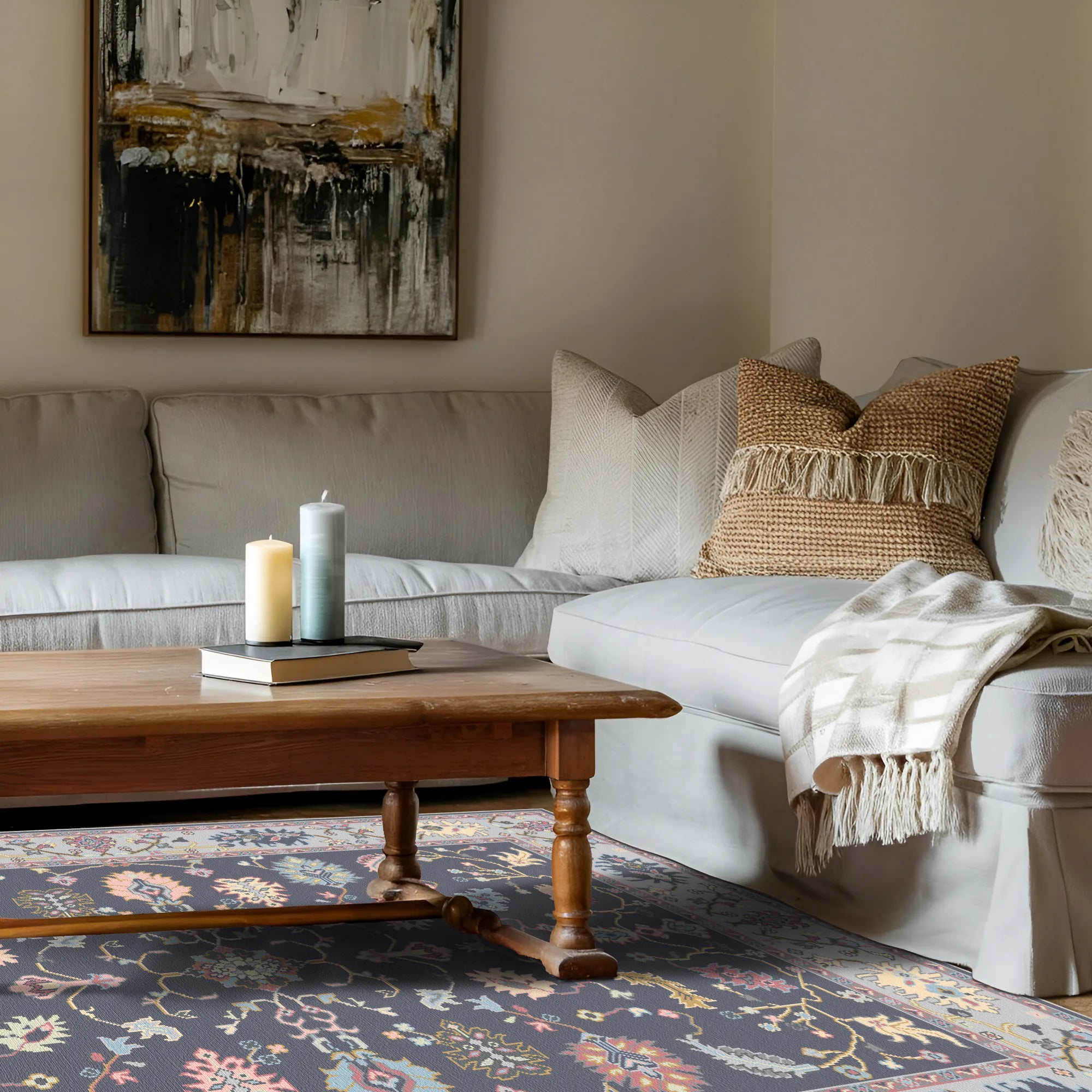 Lyra Midnight Serenade Floral Rug