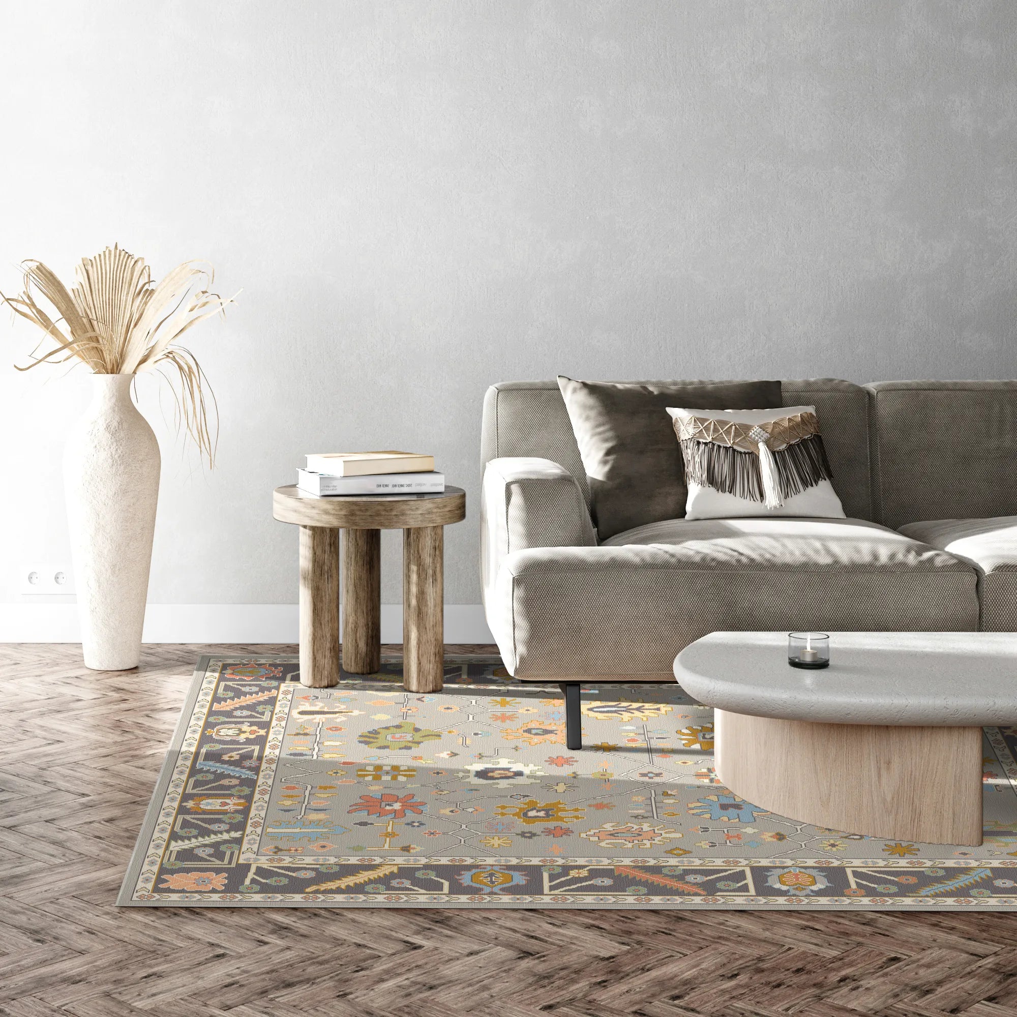 Kora Sand Totem Folk Rug