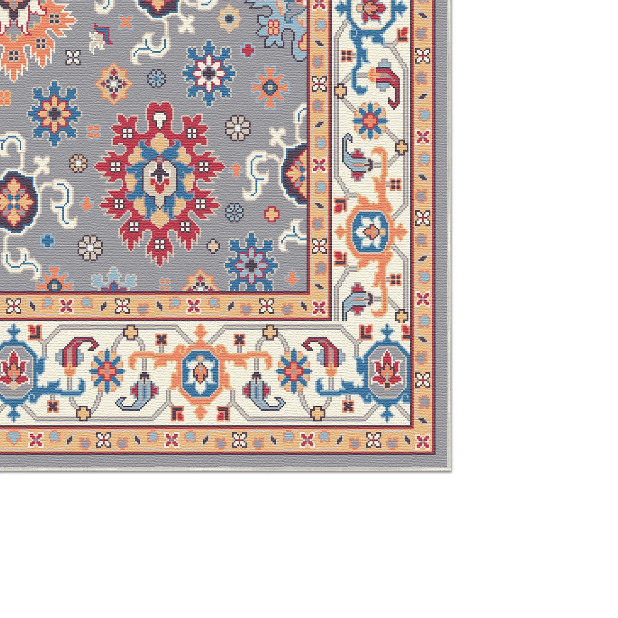 Kaya Azure Palatial Medallion Rug