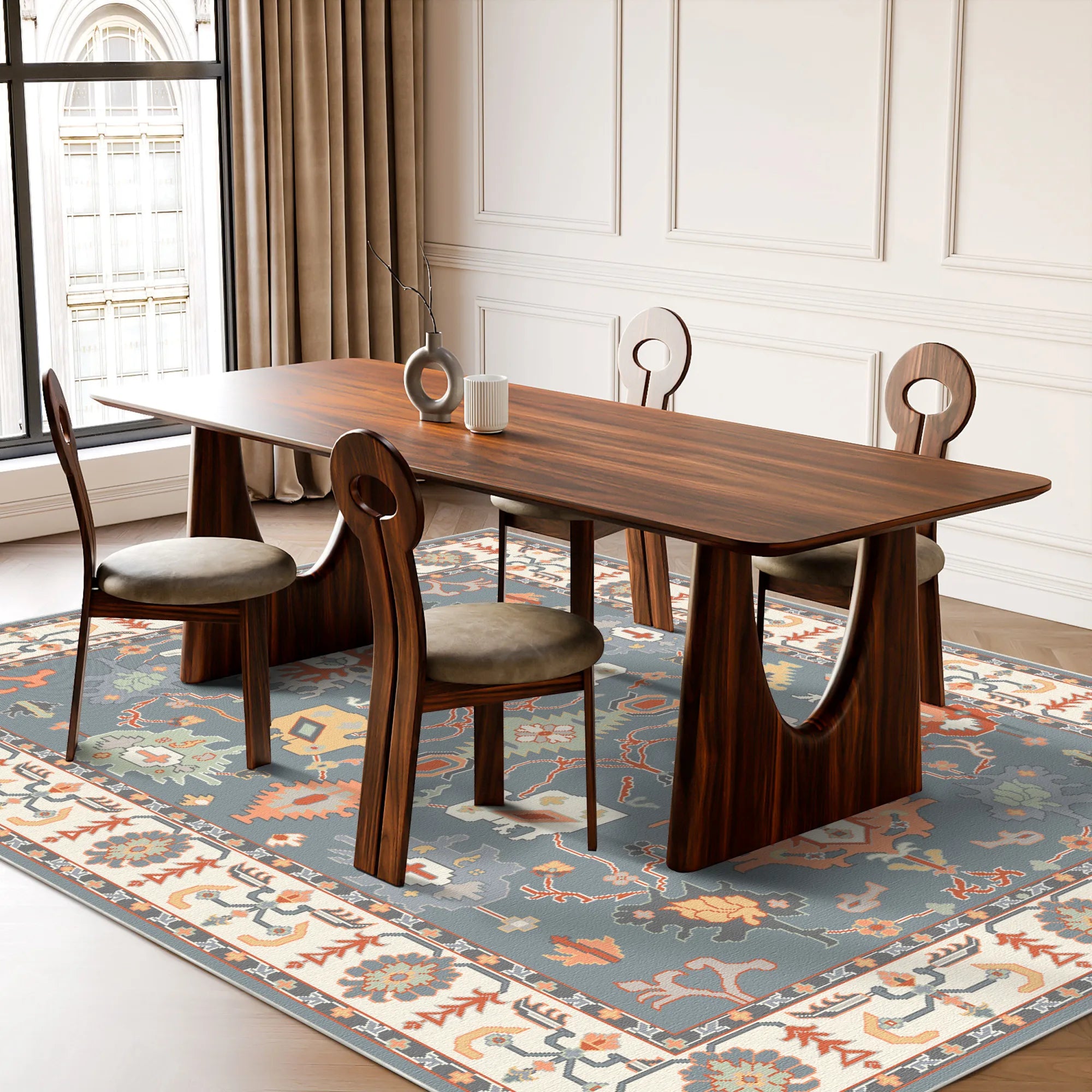 Kora Ocean Mirage Tribal Rug