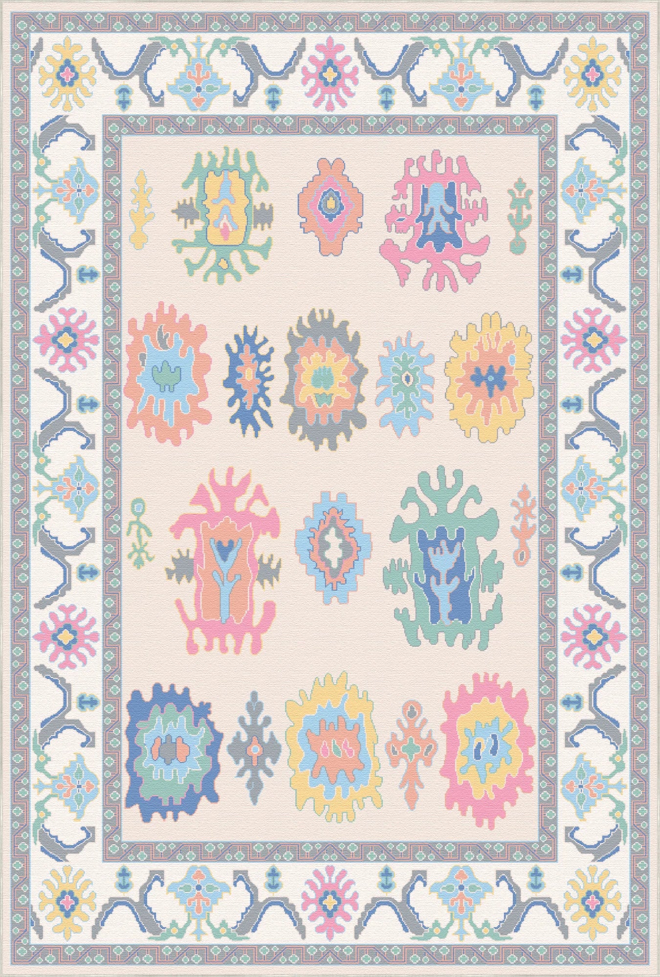 Lumina Candy Pastel Tribal Rug