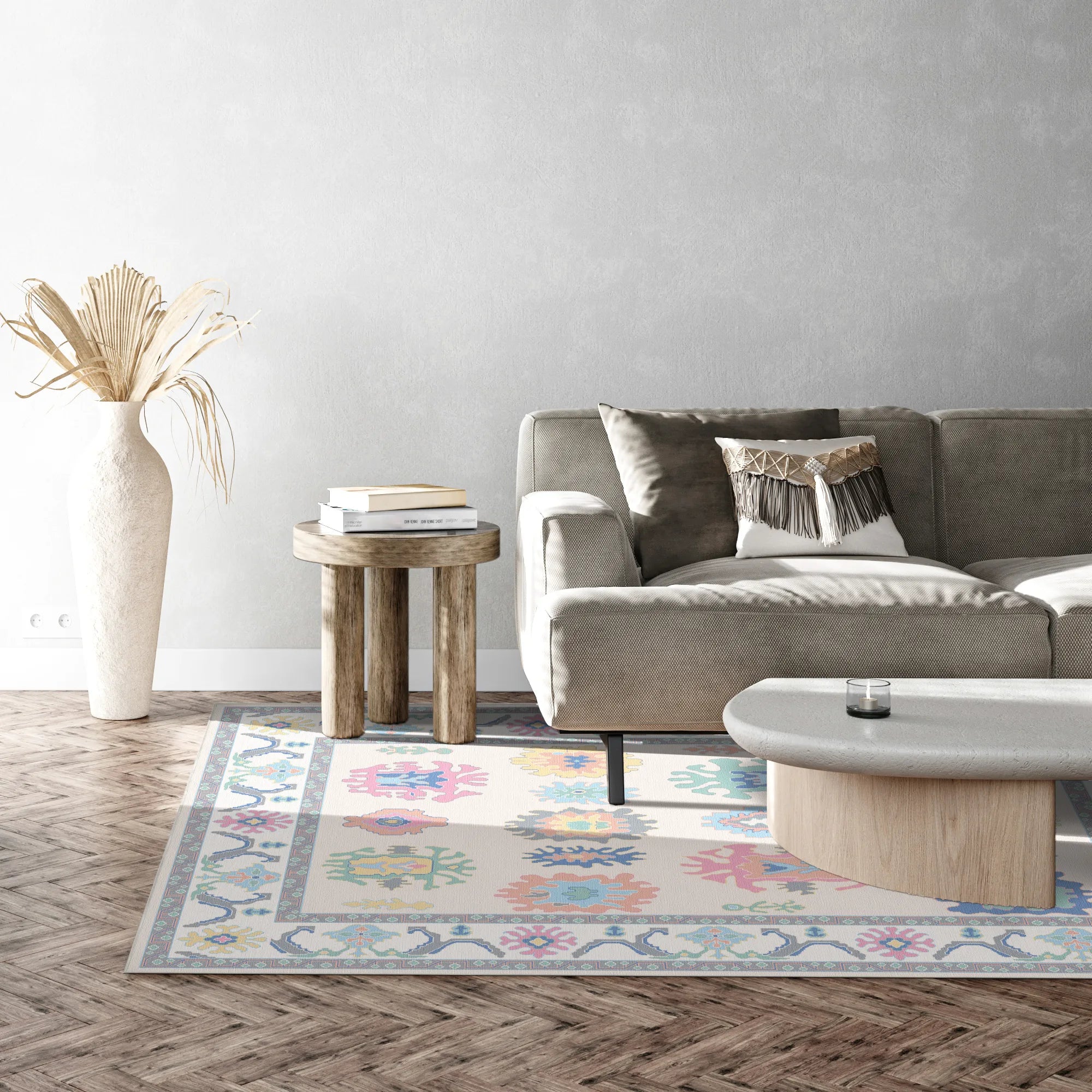 Lumina Candy Pastel Tribal Rug