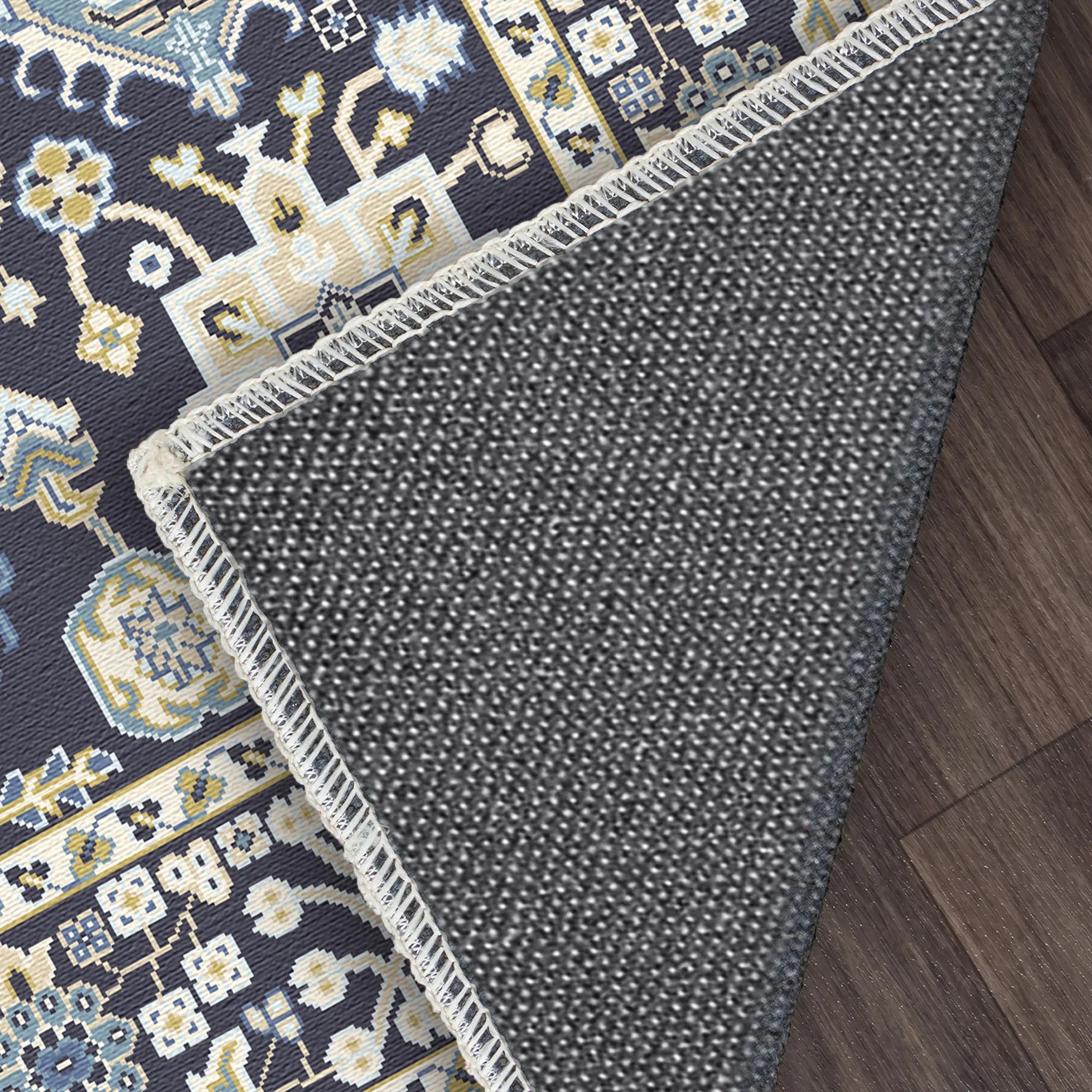 Vortex Obsidian Zenith Geometric Rug