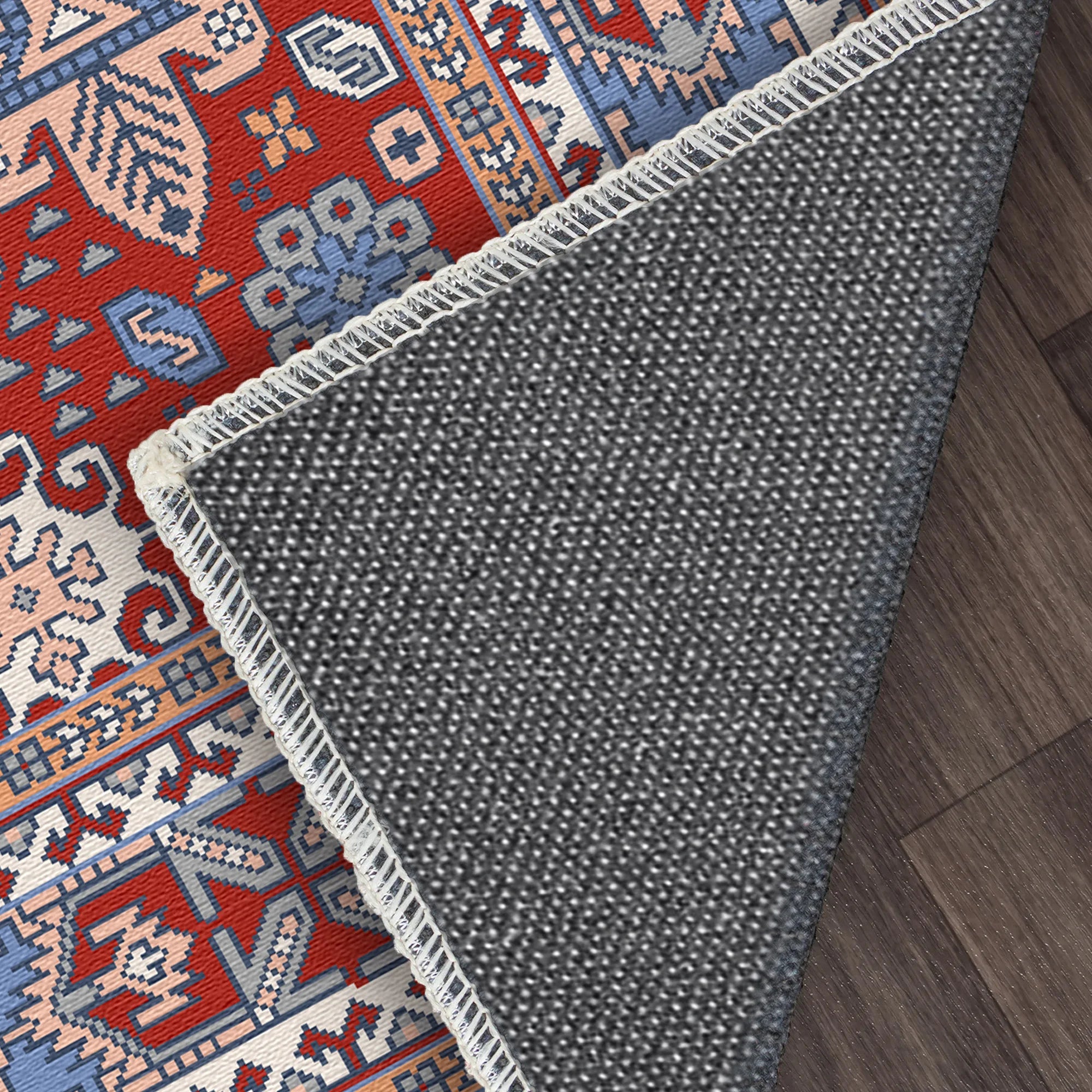 Zora Terracotta Totem Tribal Rug