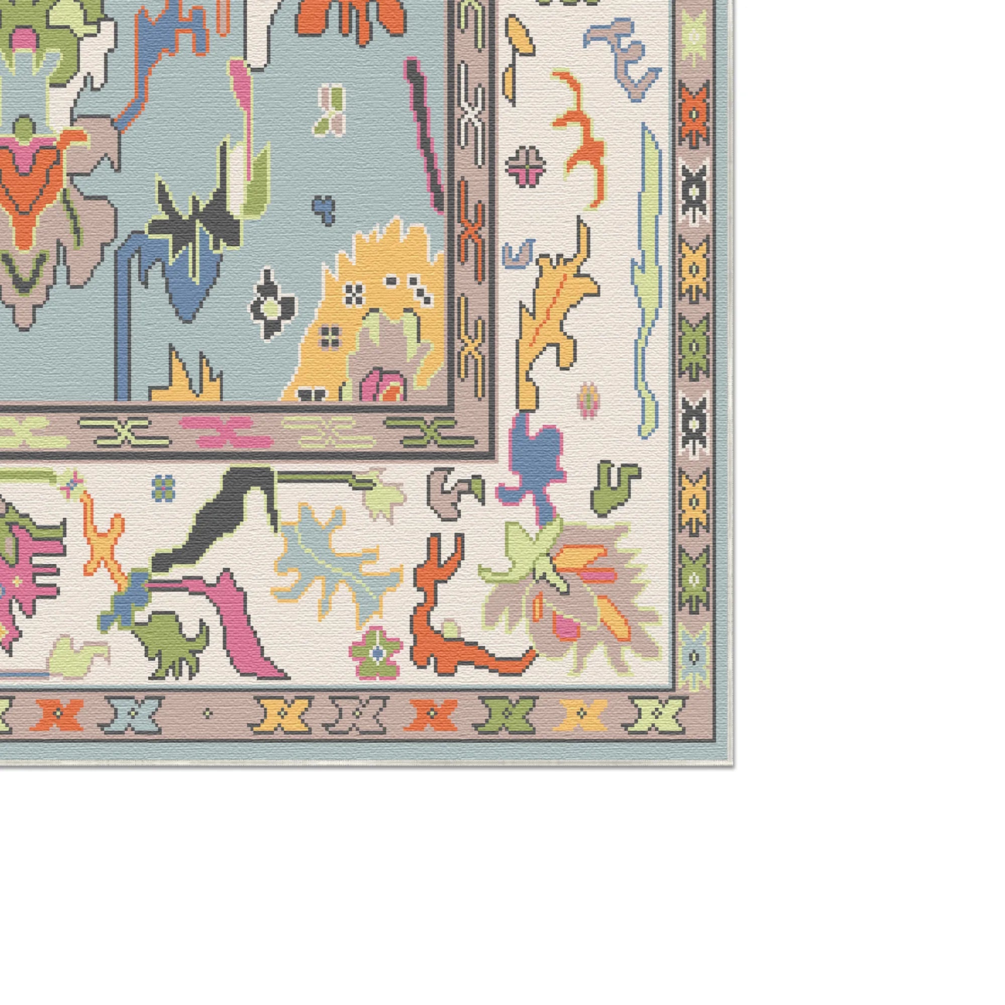 Vora Sky Abstract Folk Rug