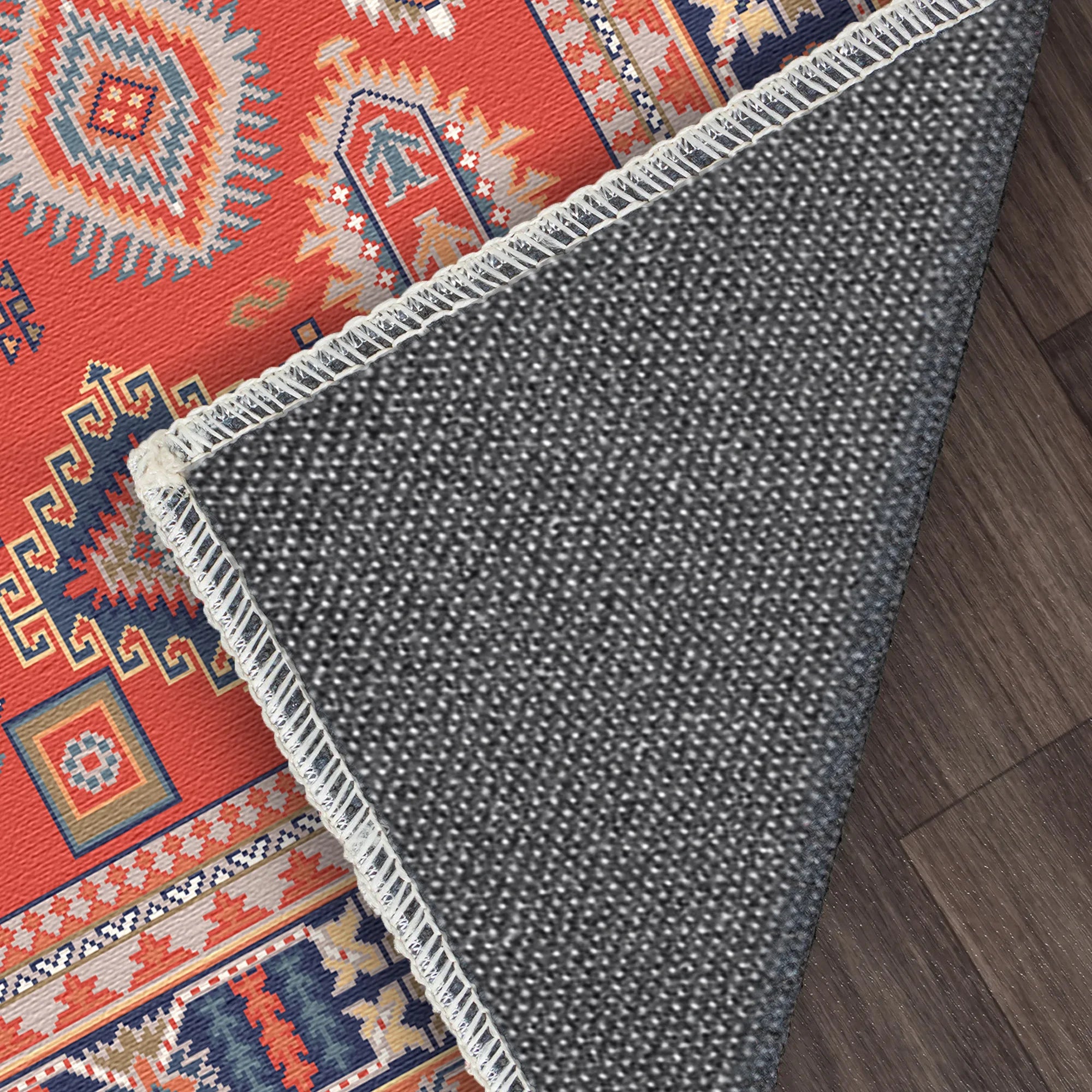 Zora Crimson Fortress Tribal Rug