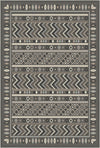 Shadow Tribe Geometric Washable Rug Gray