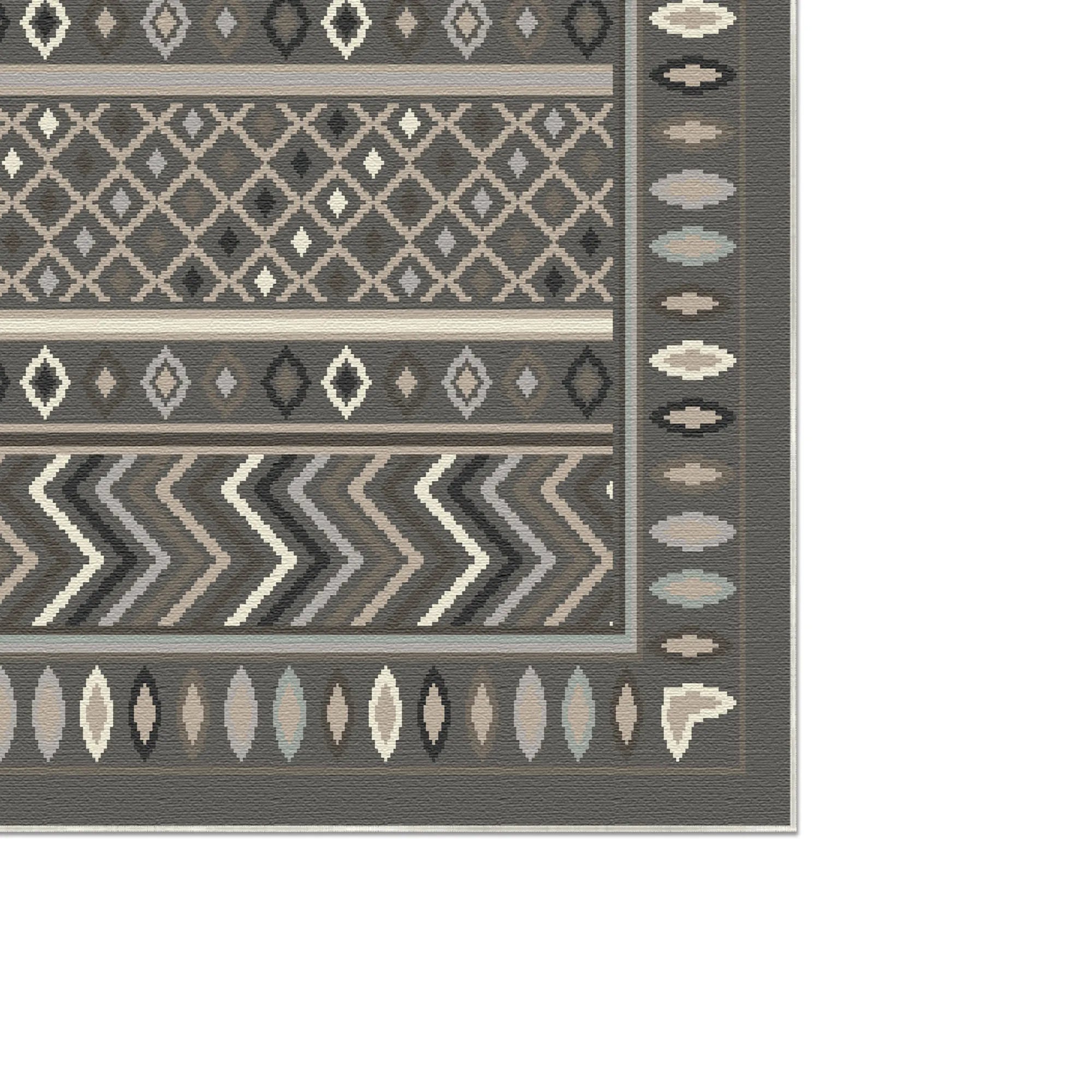 Shadow Tribe Geometric Washable Rug