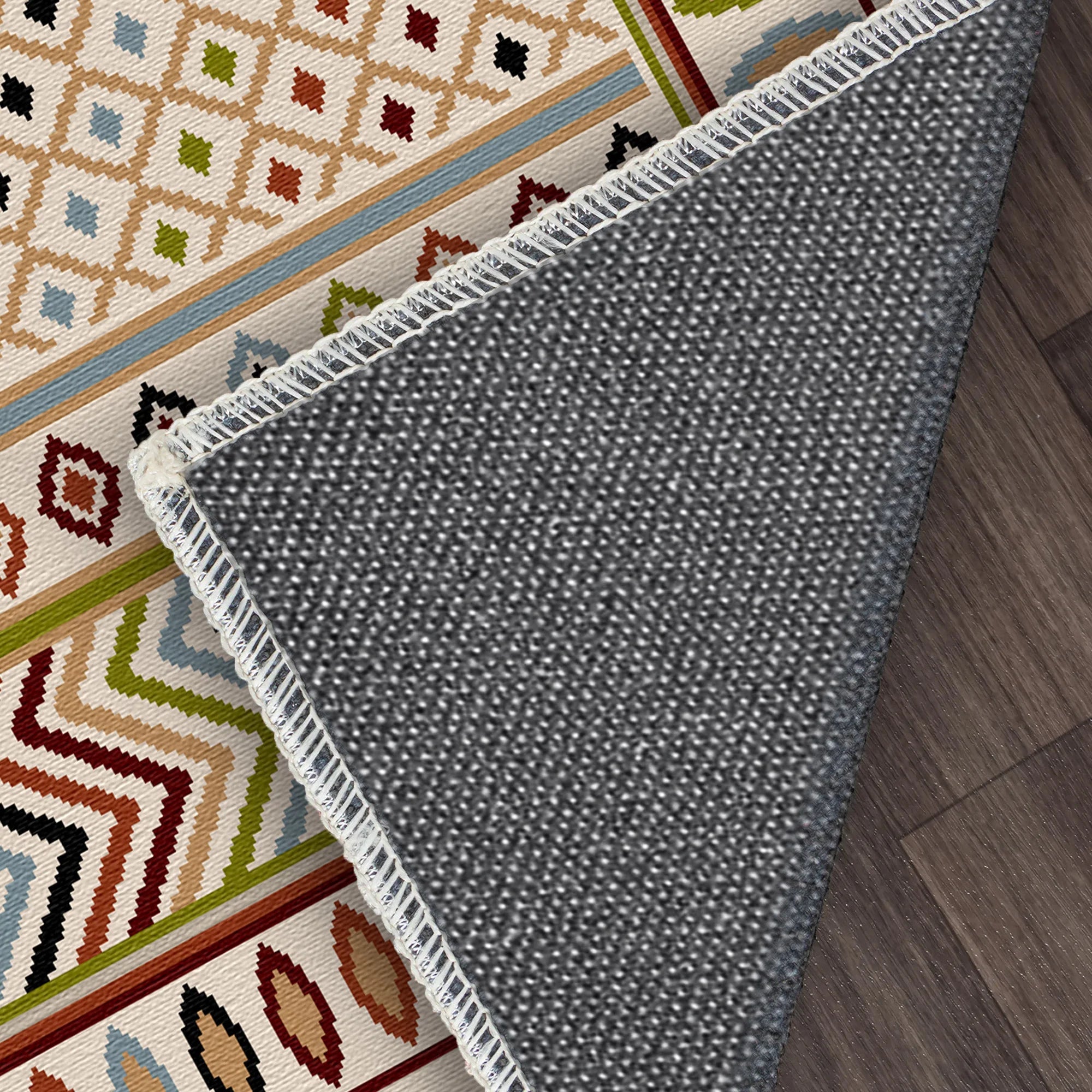 Painted Mesa Geometric Washable Rug