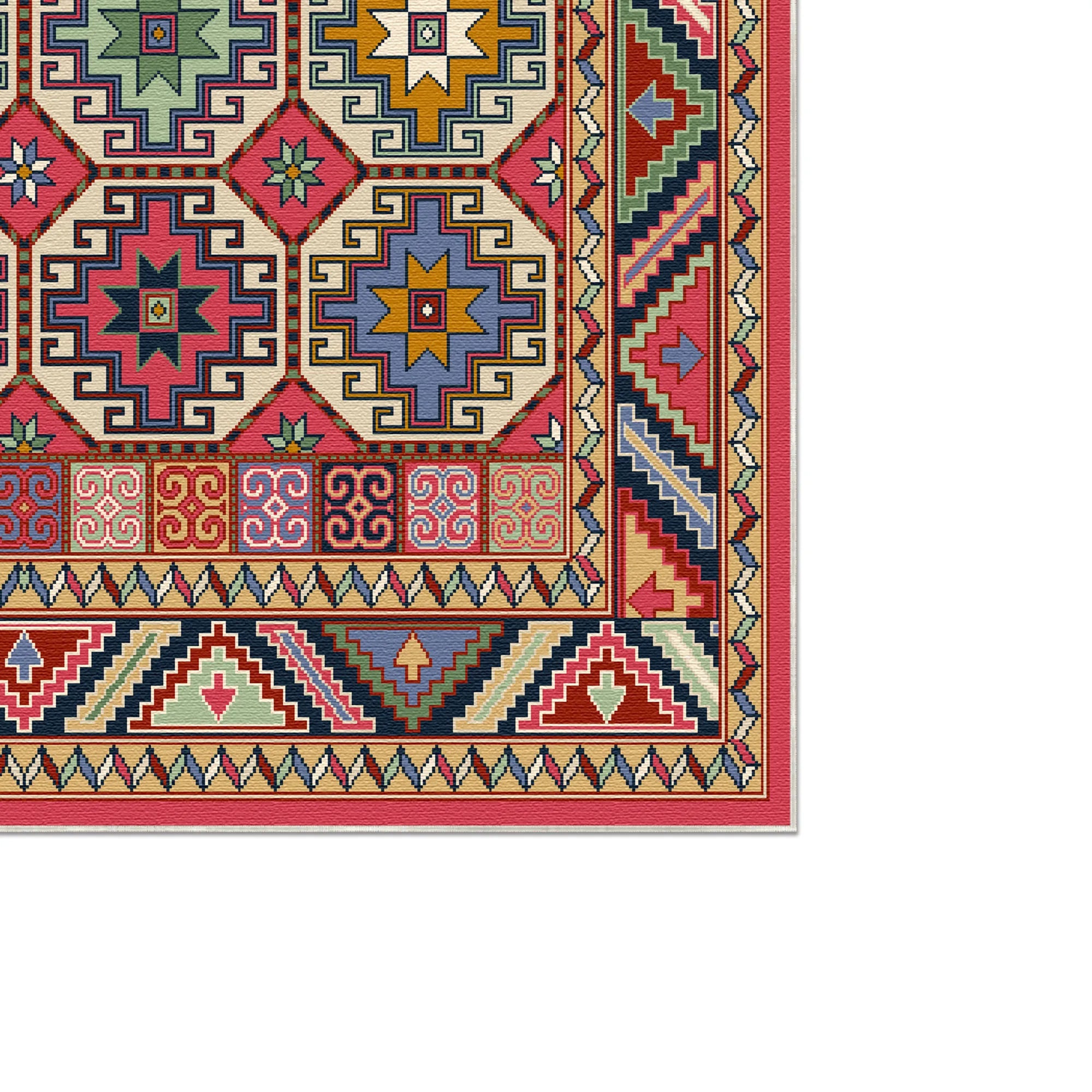 Nova Rose Mosaic Geometric Rug