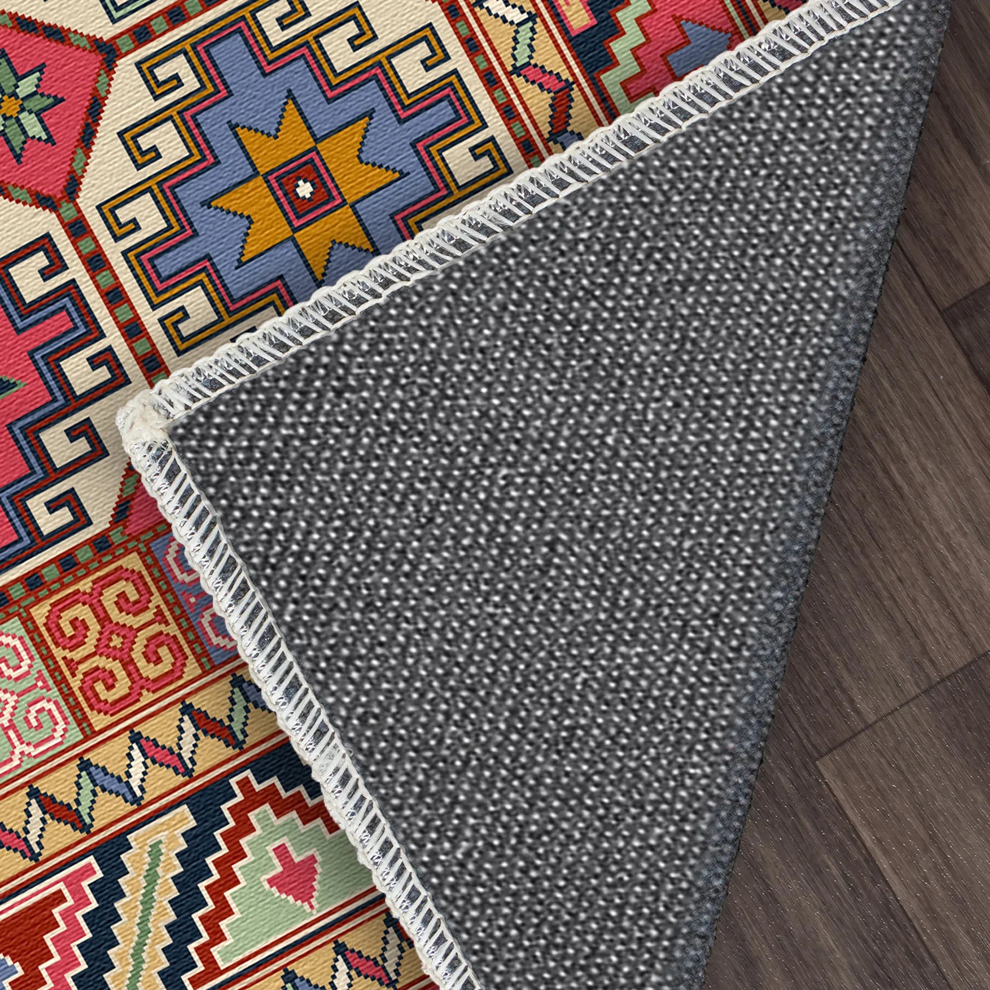 Nova Rose Mosaic Geometric Rug