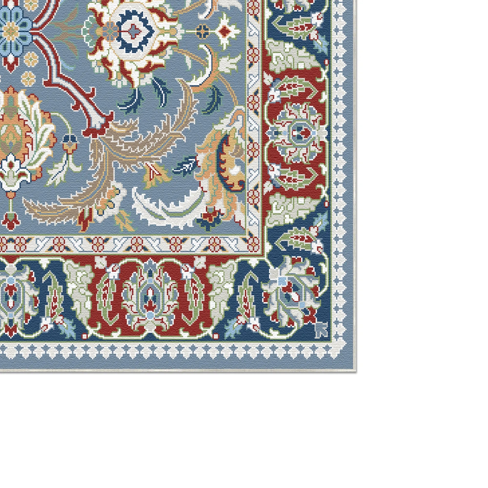 Sena Steel Blue Palace Rug