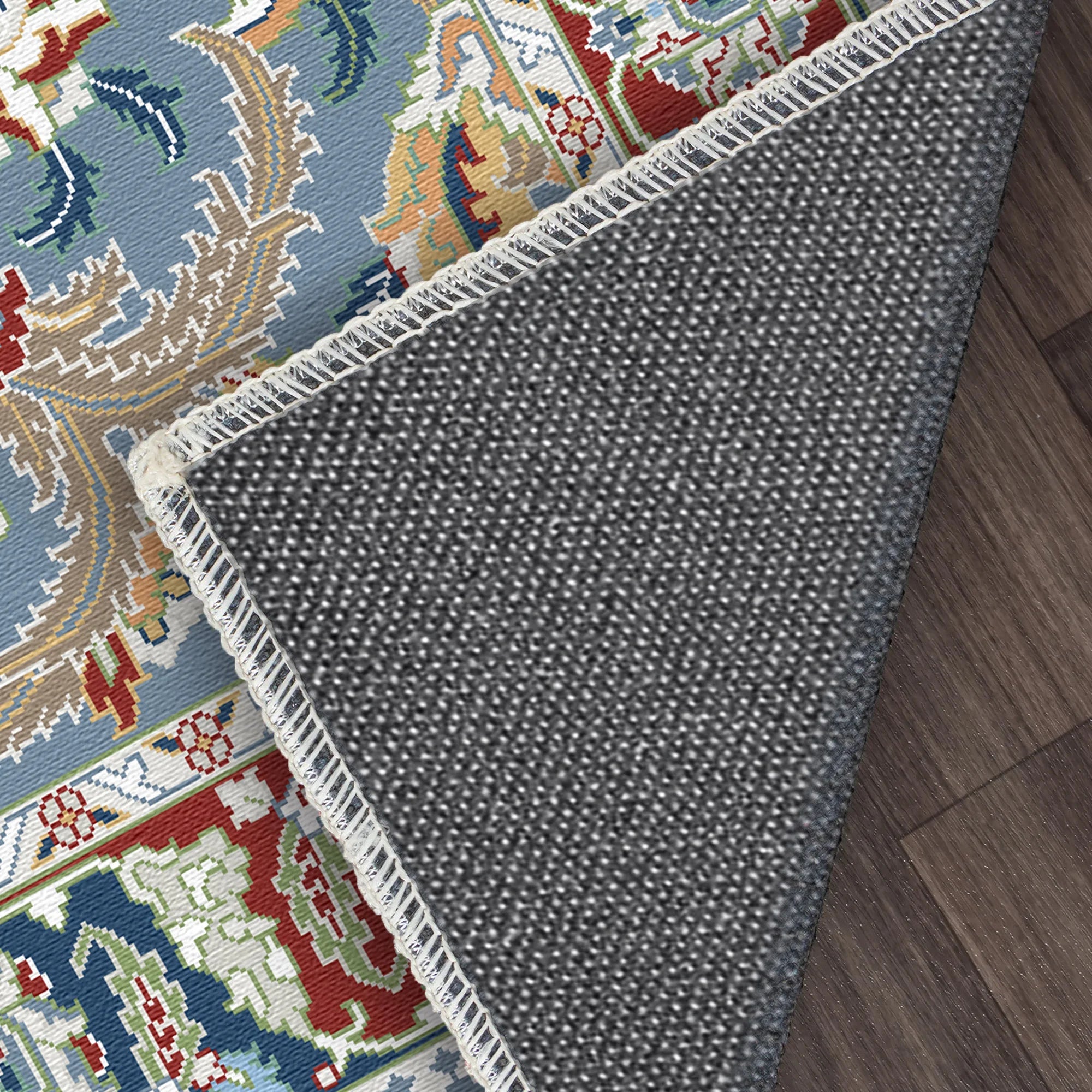 Sena Steel Blue Palace Rug