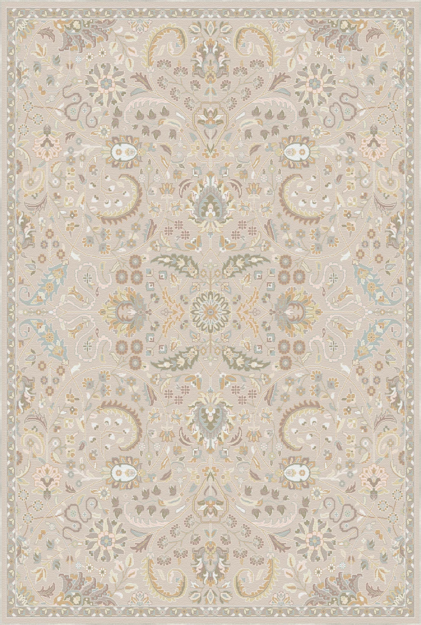 Vela Sand Vintage Floral Rug