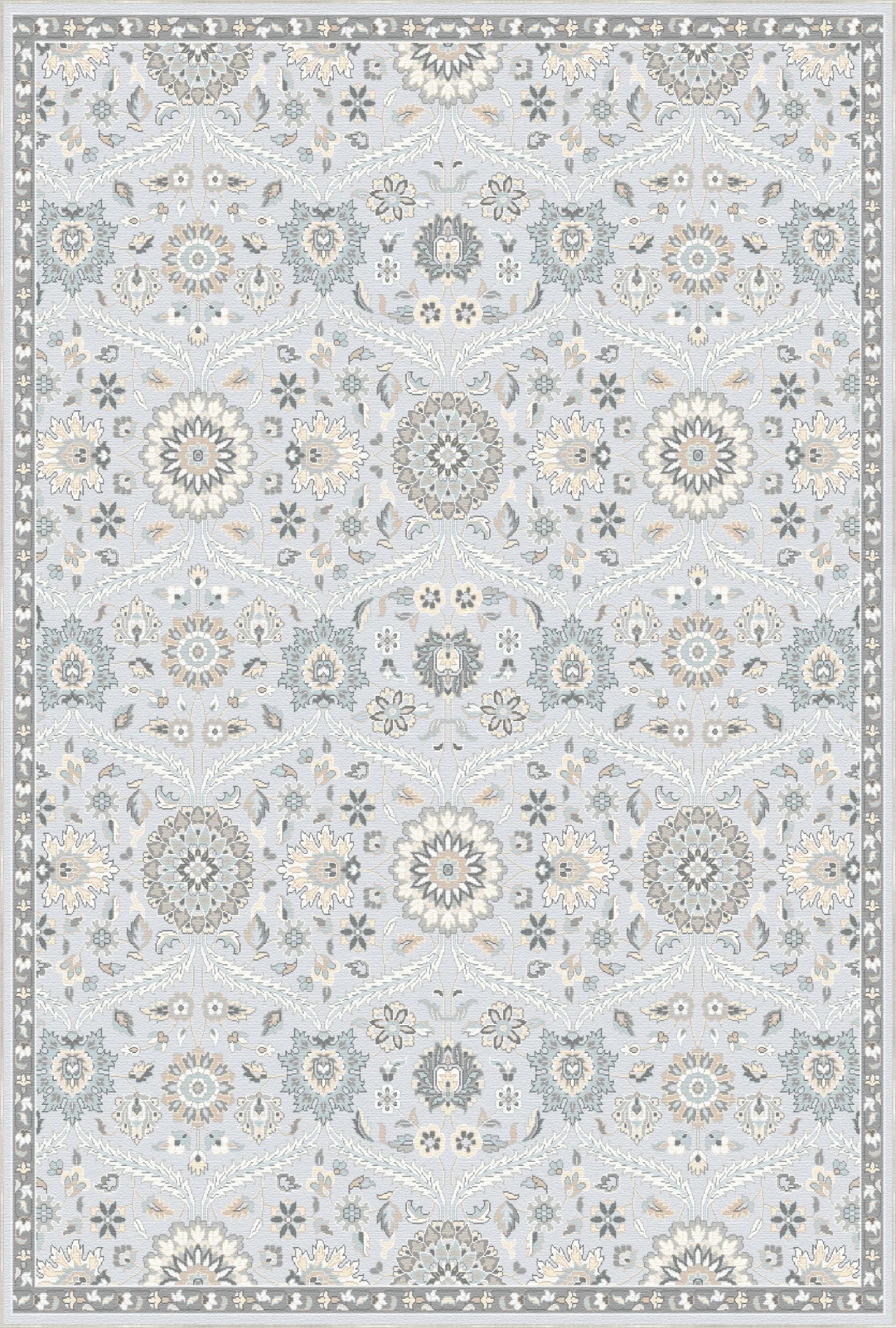 Mira Icy Garden Medallion Rug