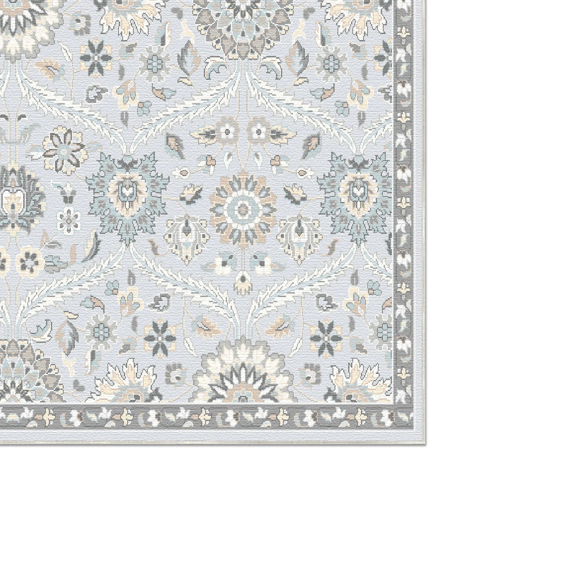 Mira Icy Garden Medallion Rug